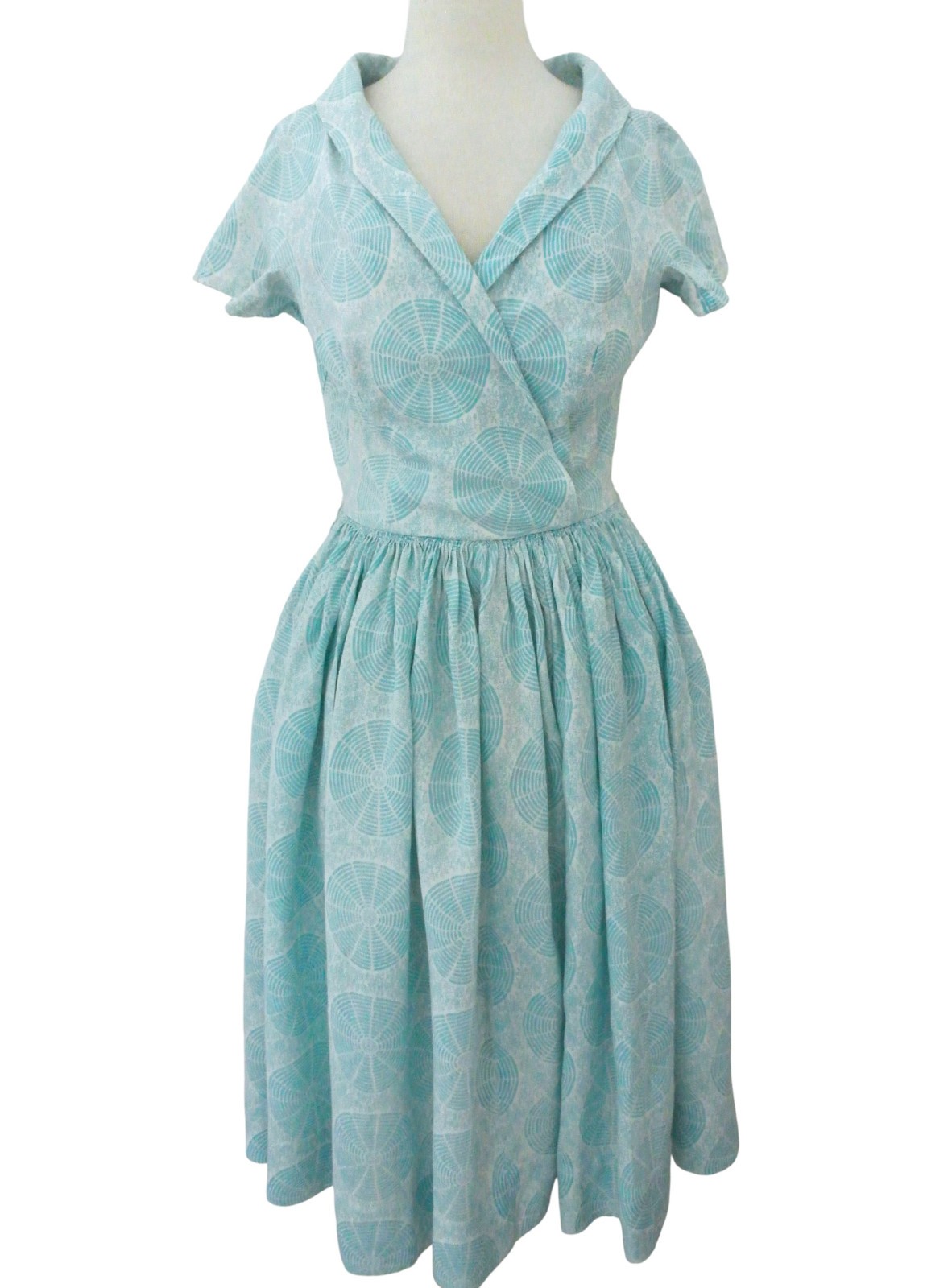 vtg 50s ANNE FOGARTY short sleeve dress M