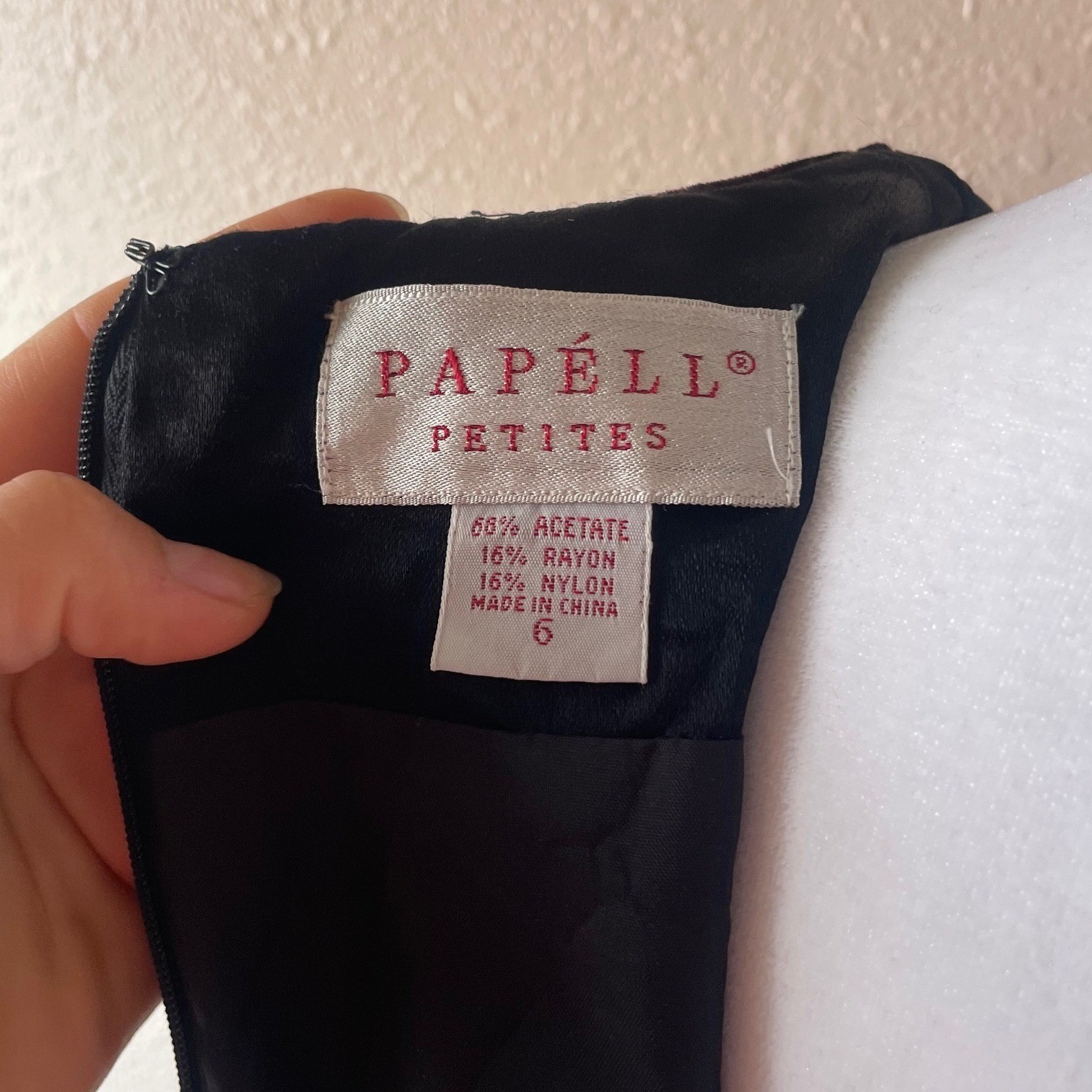 Vintage 90s Black Velvet Cocktail Evening Dress