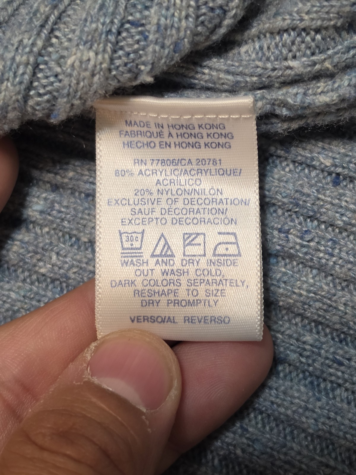 Tommy Jeans Hilfiger Women’s Pullover Knit Sweater Blue Size Medium Y2K 2000s Y3