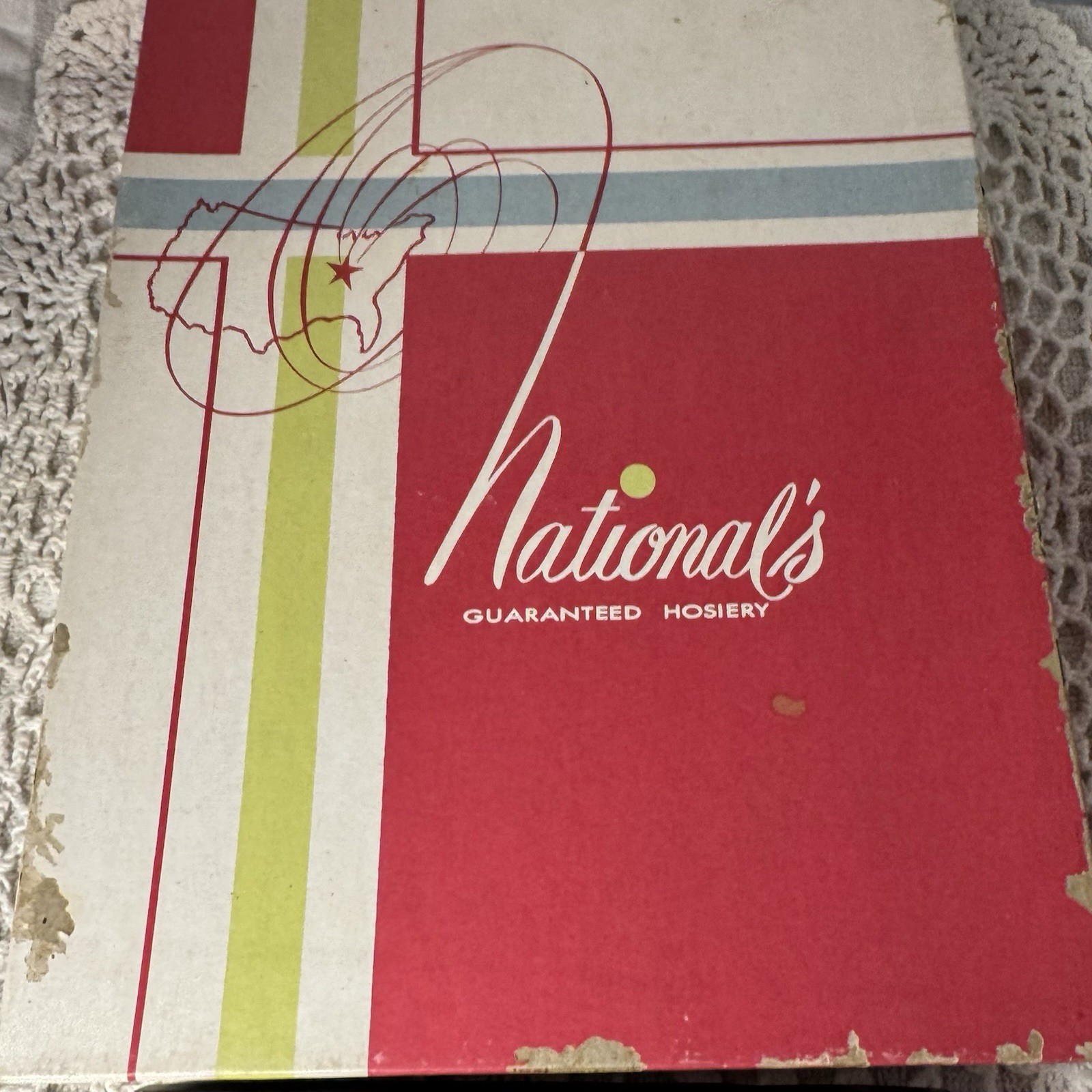 7 Pair National Hosiery Vintage Flat Knit Women’s Nylon Garter Stockings Asstd
