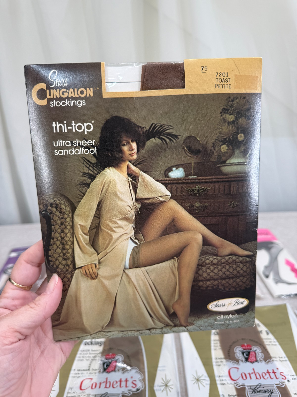 12 Pc Vintage Nylon Stockings Hosiery Lot NOS Sears Corbett Bonnie Doon Powers