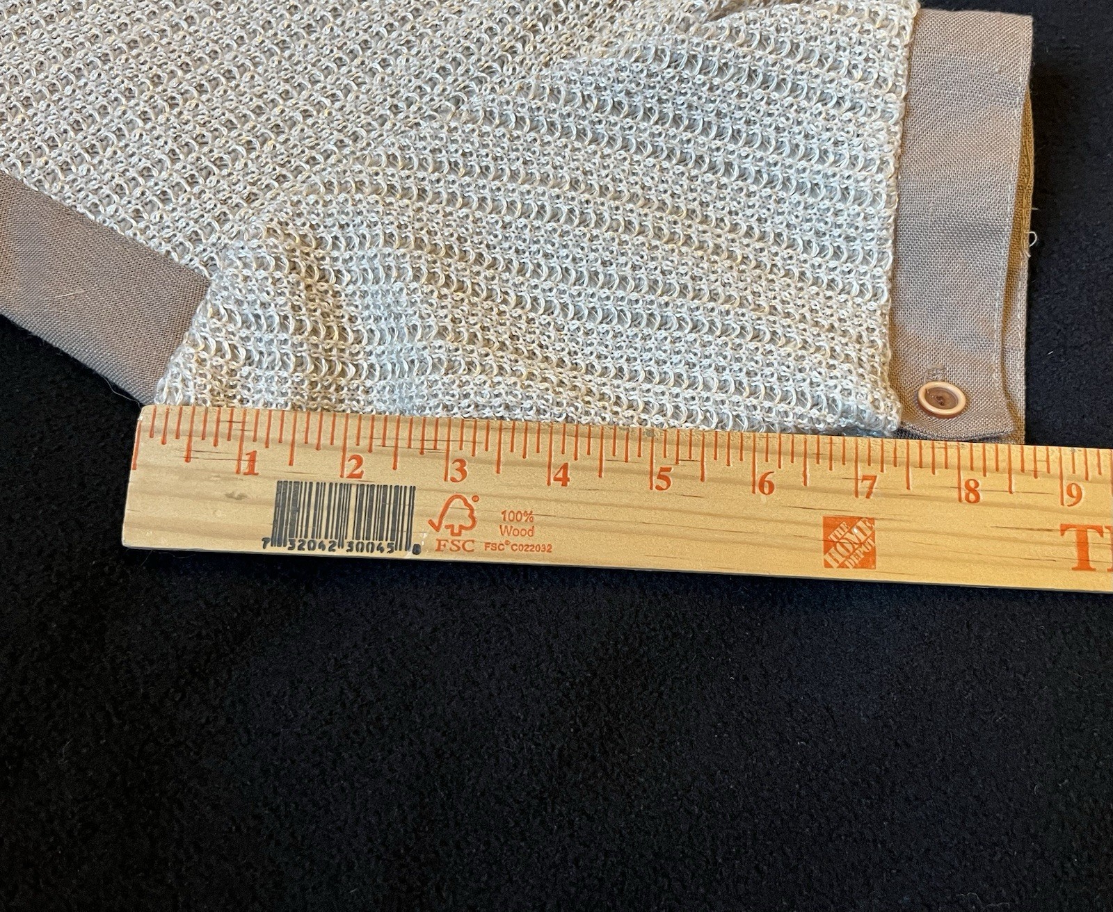 Vintage 1950’s Mavinette Beige And Brown Button Up Dress, Size 4
