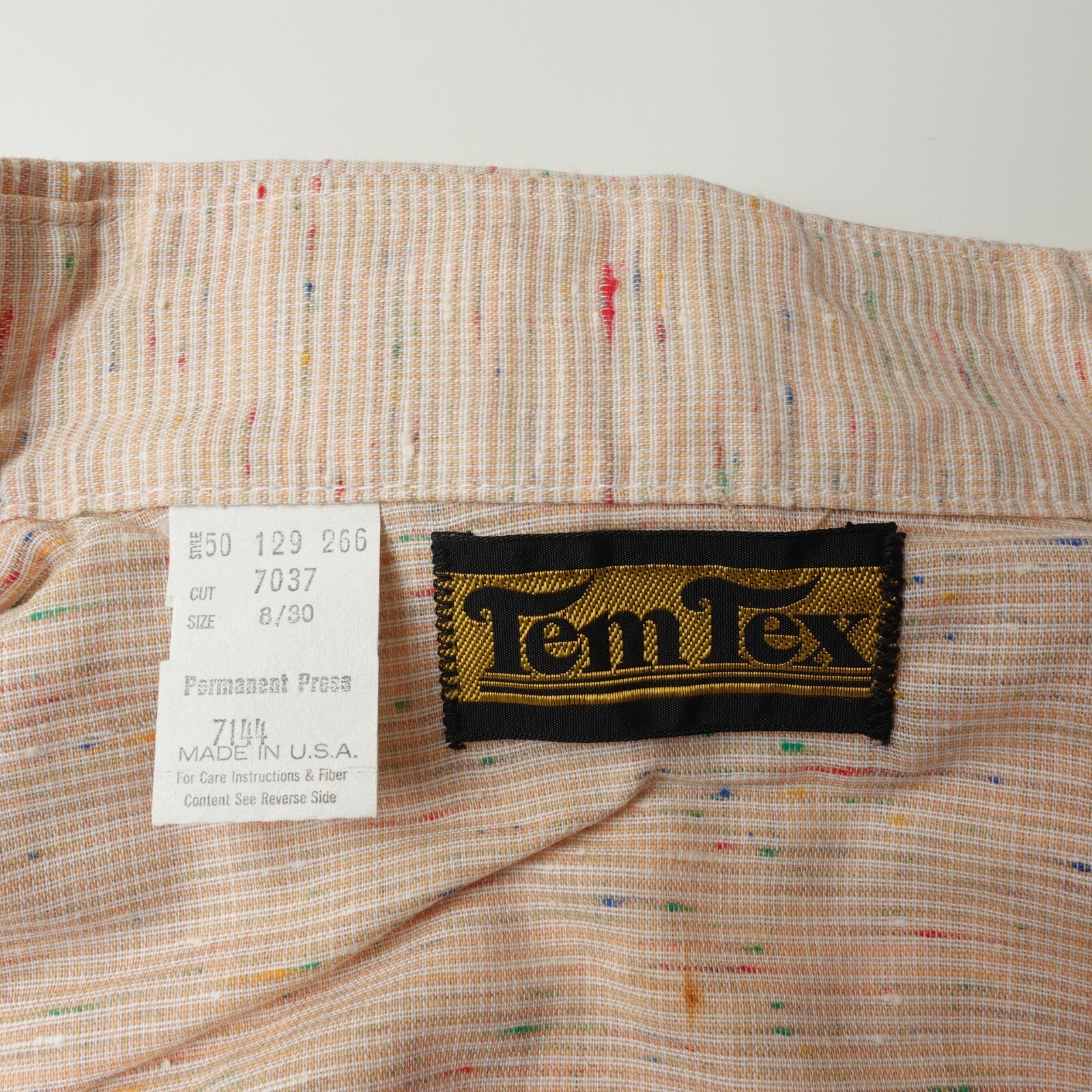 Vintage Tem Tex Cowgirl Western Shirt Size Medium Womens Pearl Snap Made in USA