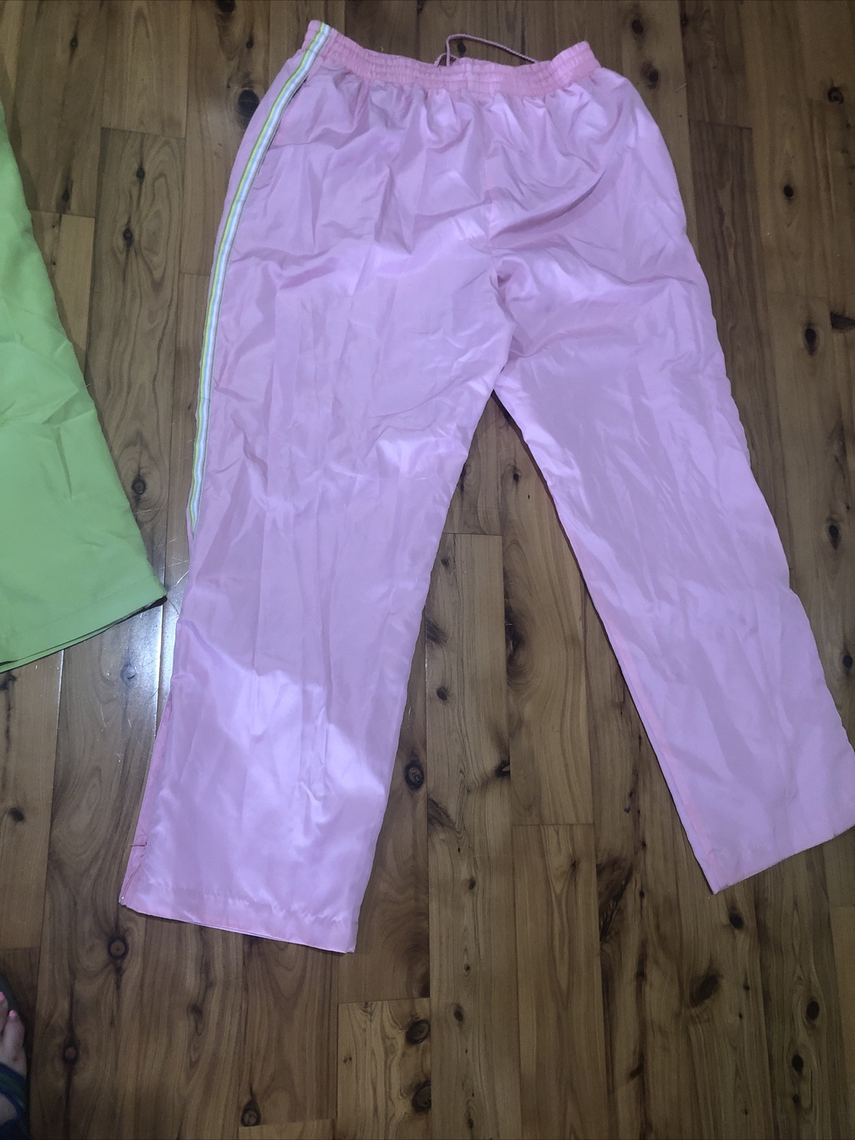 NEW Vtg Studio Works Windbreaker Nylon Jogging TRACK SUIT Jacket Pants Womens L