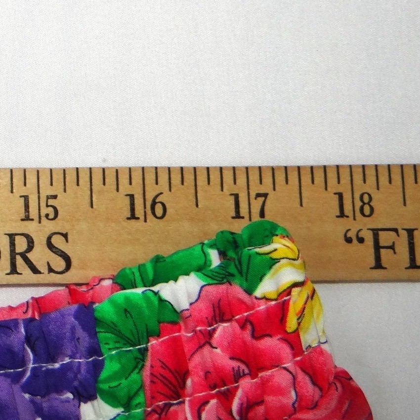 Vintage Pyke Limited 90s Floral Midi Skirt White Pink Purple Yellow Size 16