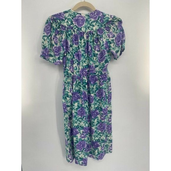 Vintage Womens Dress 90s ED Michaels Size 9-10 FloRAL