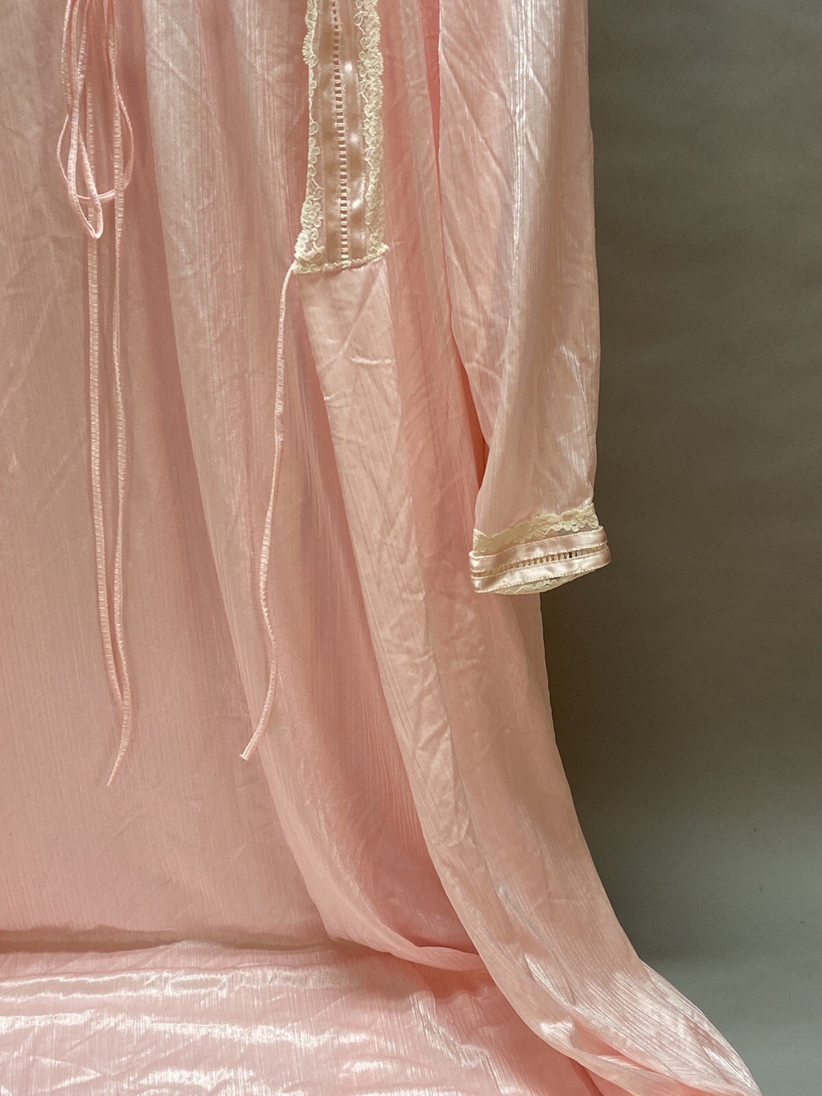 Tom Bezduda For Barad & Co Long Pink Nightgown (Small) Lingerie With Robe (Med)