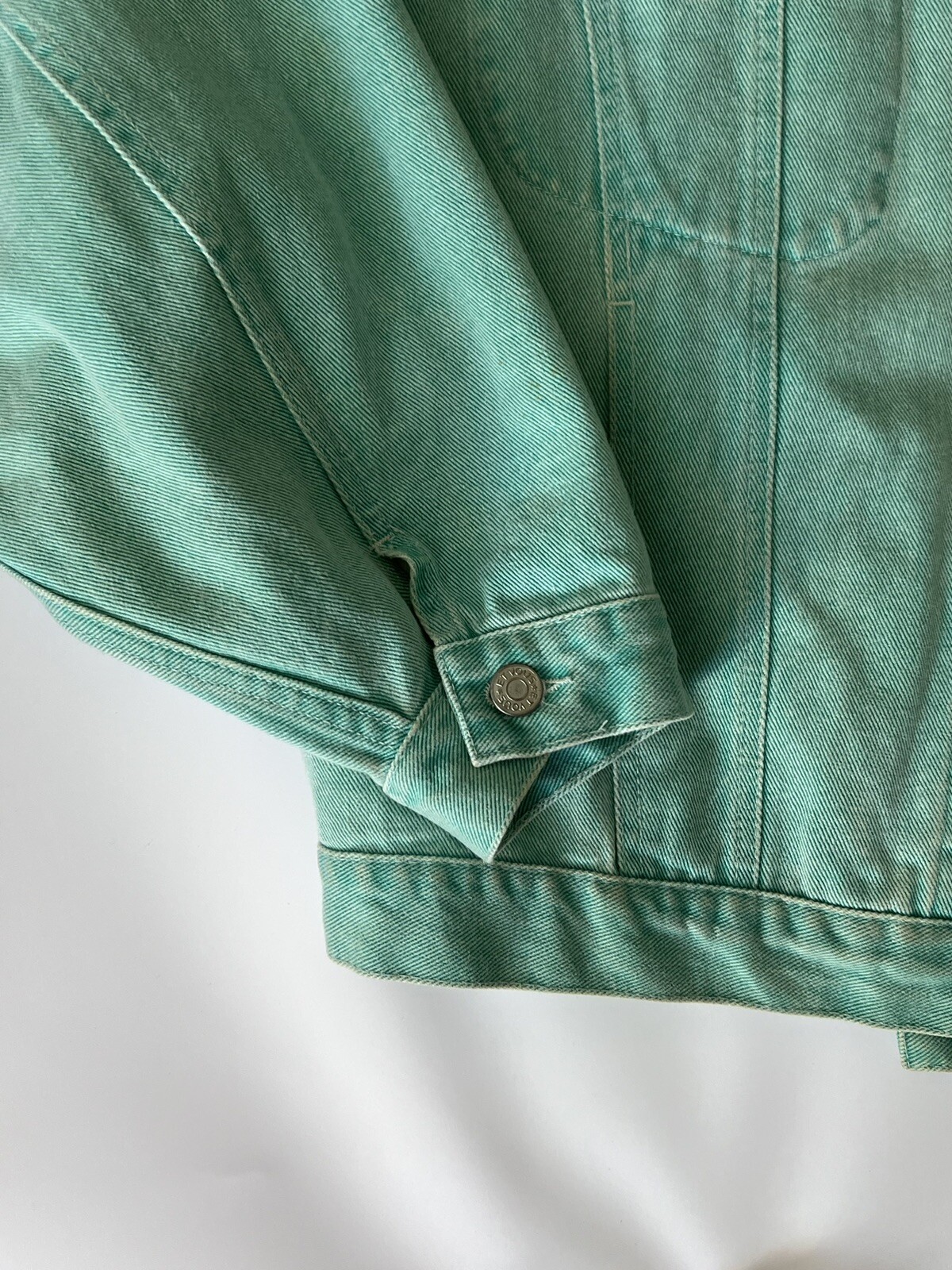 Vintage Et Vous Distressed Denim Jacket And Skirt