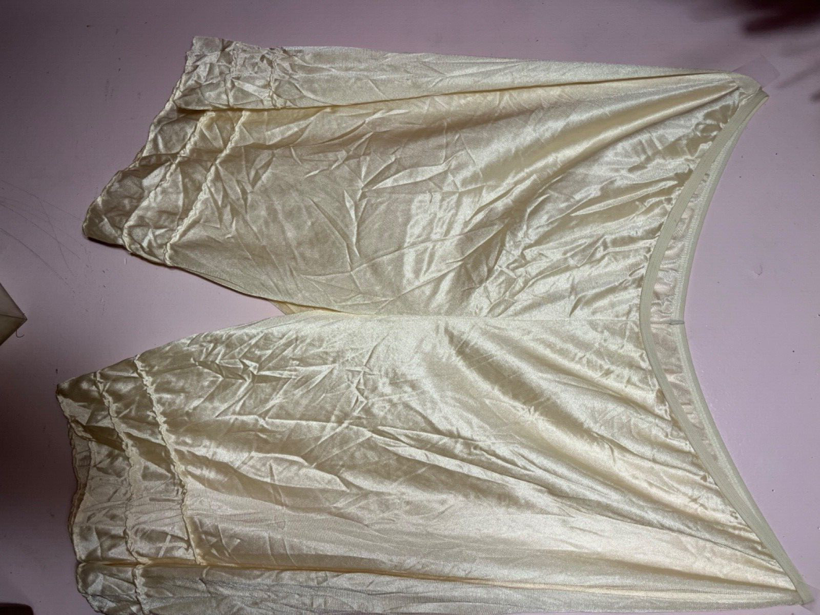 VINTAGE YELLOW NYLON Silky Sissy PETTI PANTY PLUS SIZE 4X
