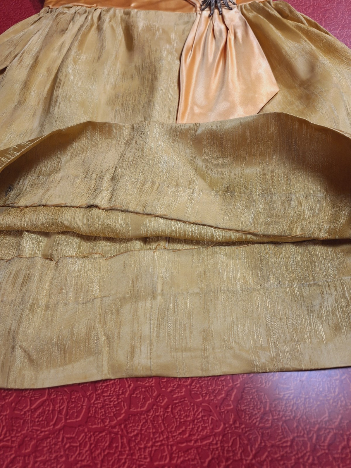 True VTG Mid-century MOD 1960s Cocktail Party Dress Mini S/XS Yellow Gold MCM