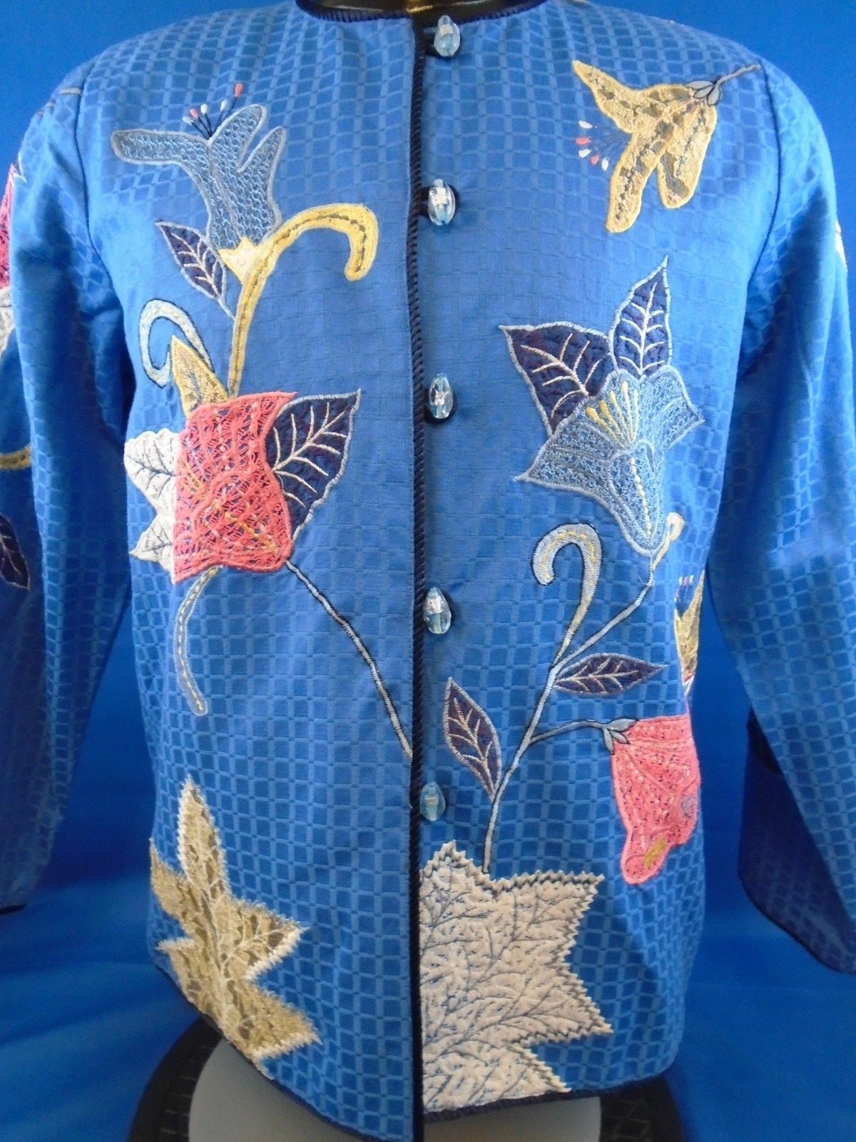 Women’s Indigo Moon Jacket Blue Floral M Medium