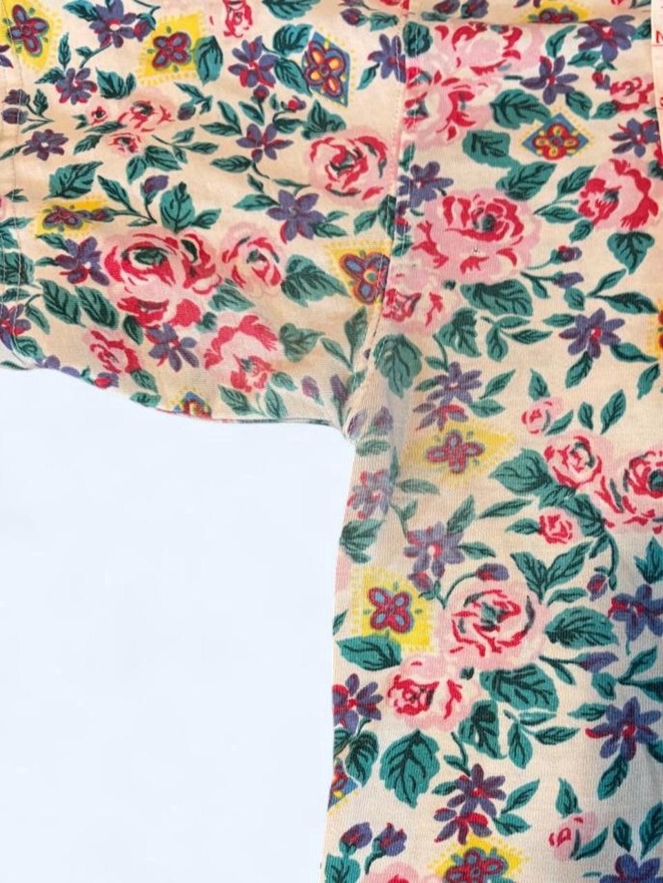 Vintage 80s/90s All-Over Print Floral Pocket Tee T Shirt