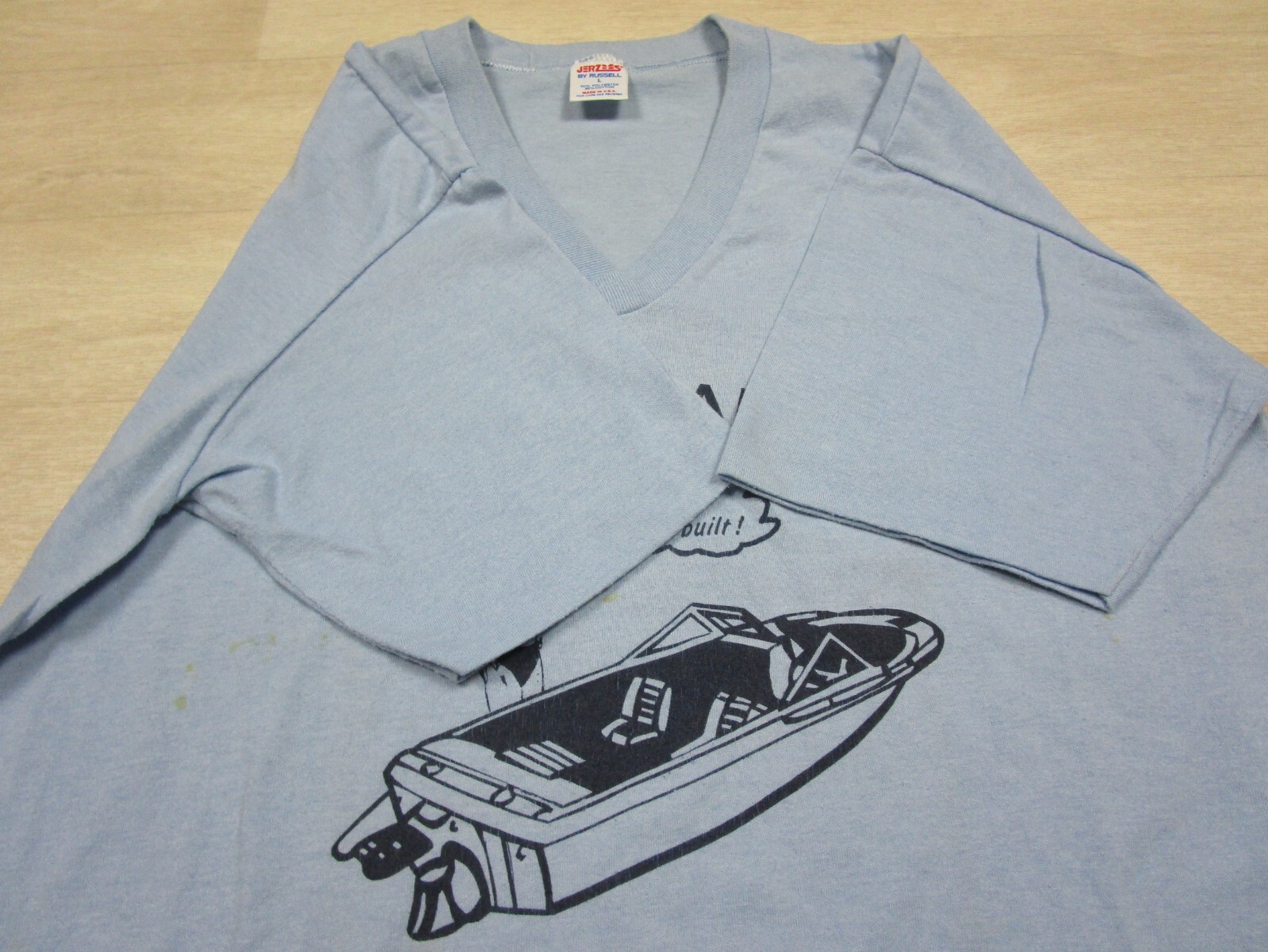 Vintage Rinkerbuilt Boat Sleep T Shirt 1980’s We Sell Fun Delta Marine USA Made