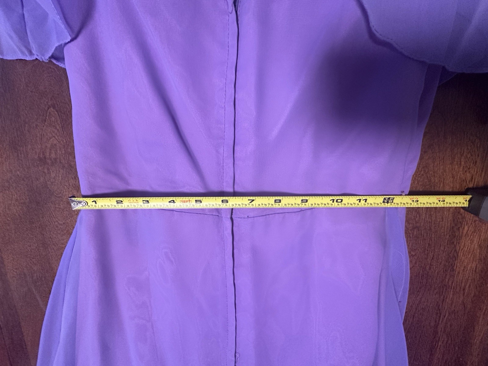 Vintage 1970s 1980s Women’s Lilac Purple Long Formal Dress Gown Size S A Line