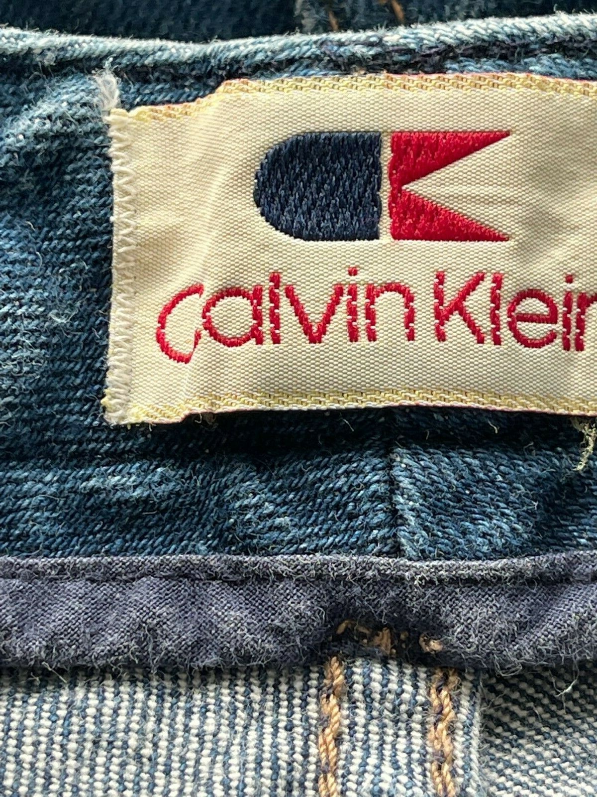Vintage 60s 70s Calvin Klein High Waist Jeans USA Made 24 Waist Hippie Grunge