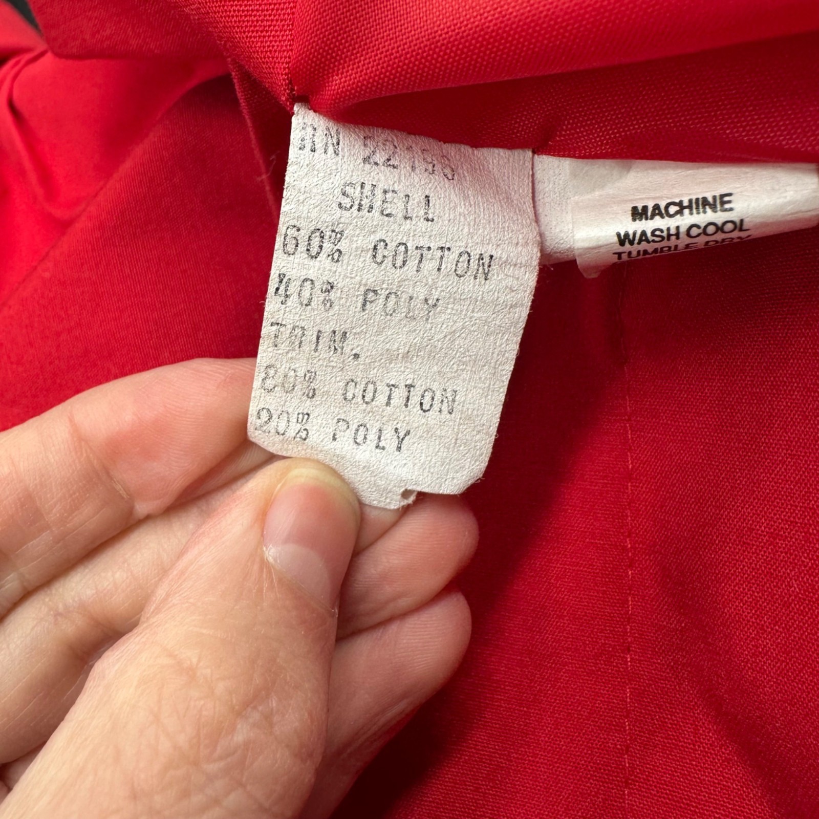 Vintage Jacket Small Herman Kay Red Detachable Hooded Stripes Long Retro 1980s