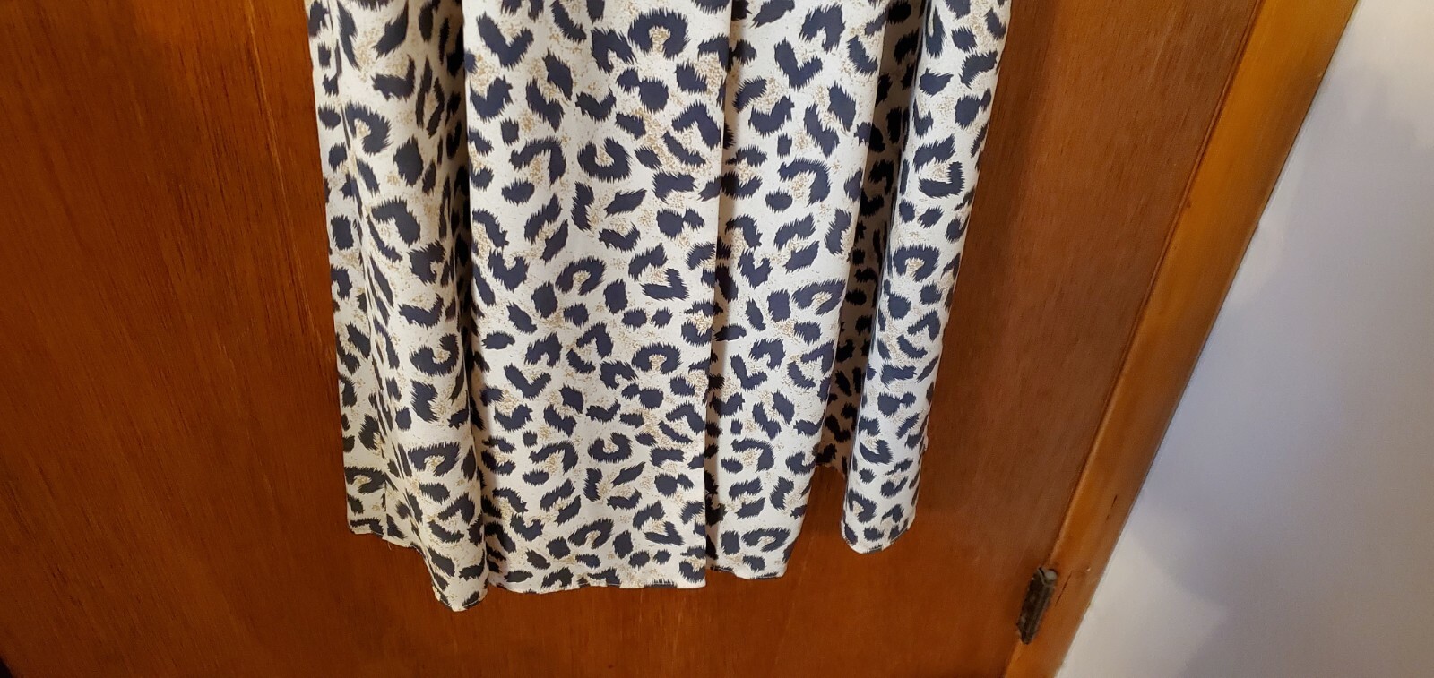 WOMENS VINTAGE DW3 FOR DAVID WARREN LEOPARD PRINT DRESS – SIZE 10