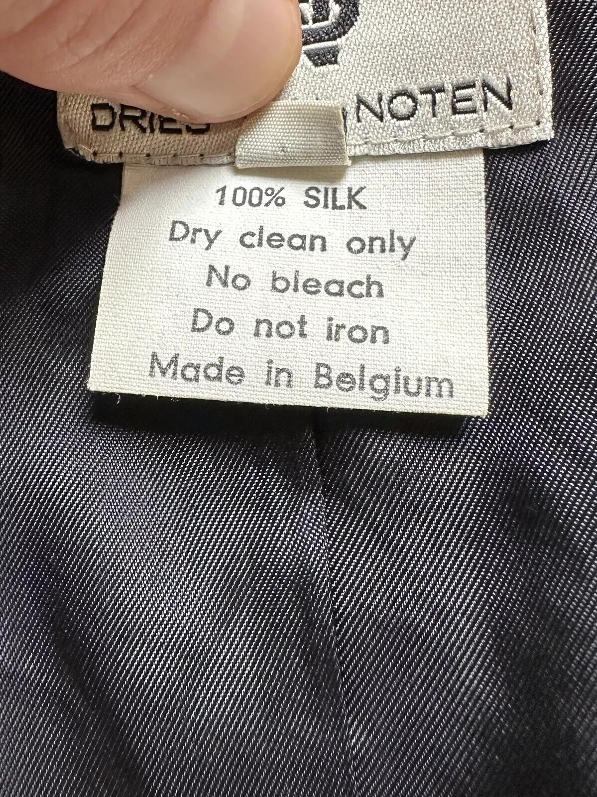 DDP Vintage DRIES VAN NOTEN Womens Silk Cropped Vest Top Rare Size 40