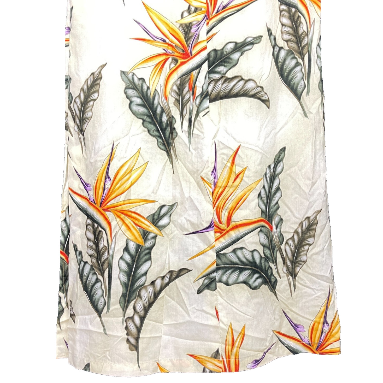 Paradise Found Women’s Vtg Hawaiian Dress Rayon size Small Birds of Paradise