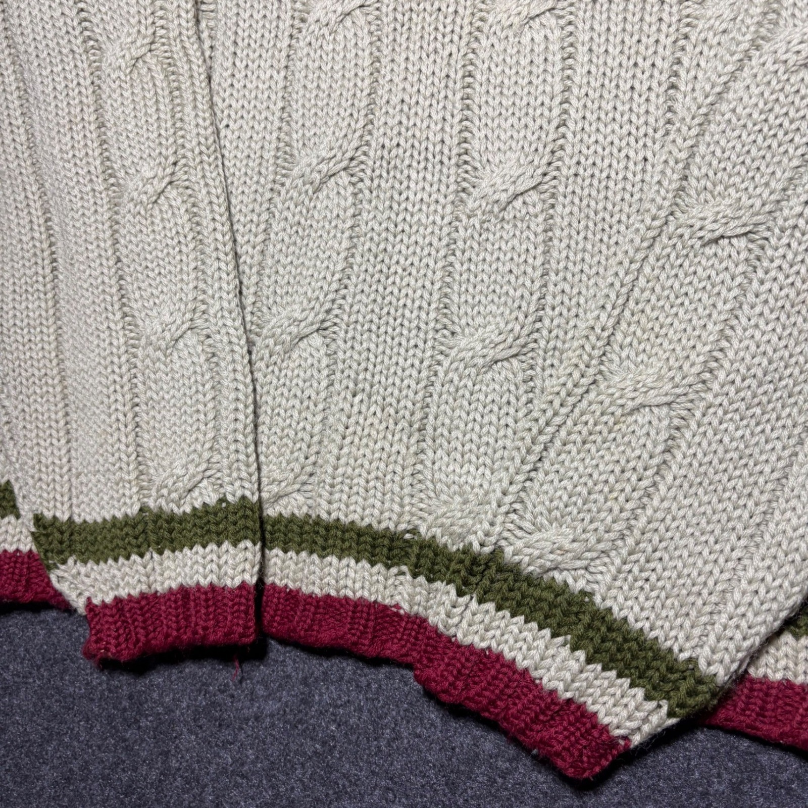 Vintage Evan Picone Sweater Cable Knit 100% Wool V-Neck Women’s Large 50’s 60’s