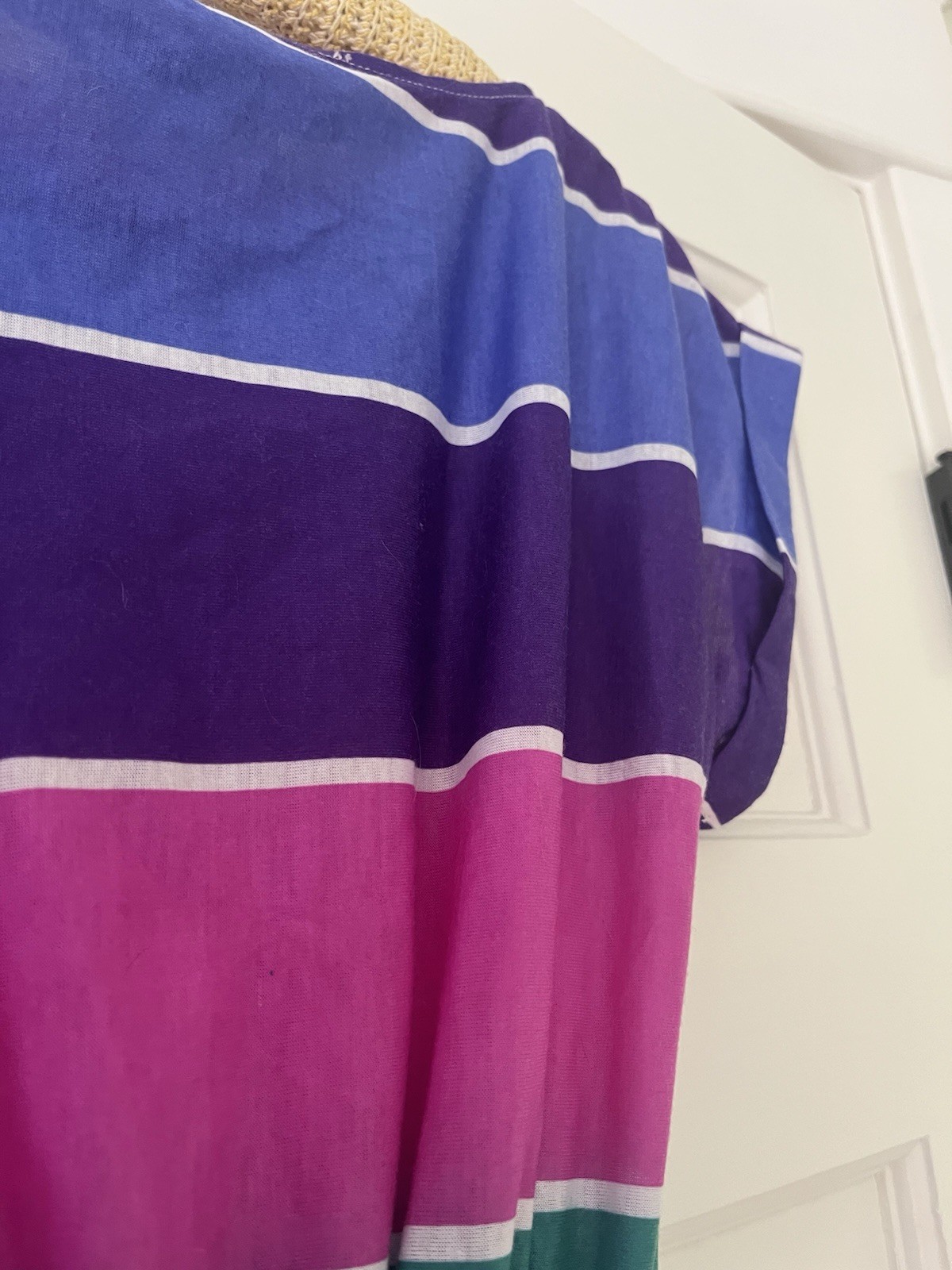 VTG Jr Dressworks Dress Striped Colorblock Size Small Summer Beach