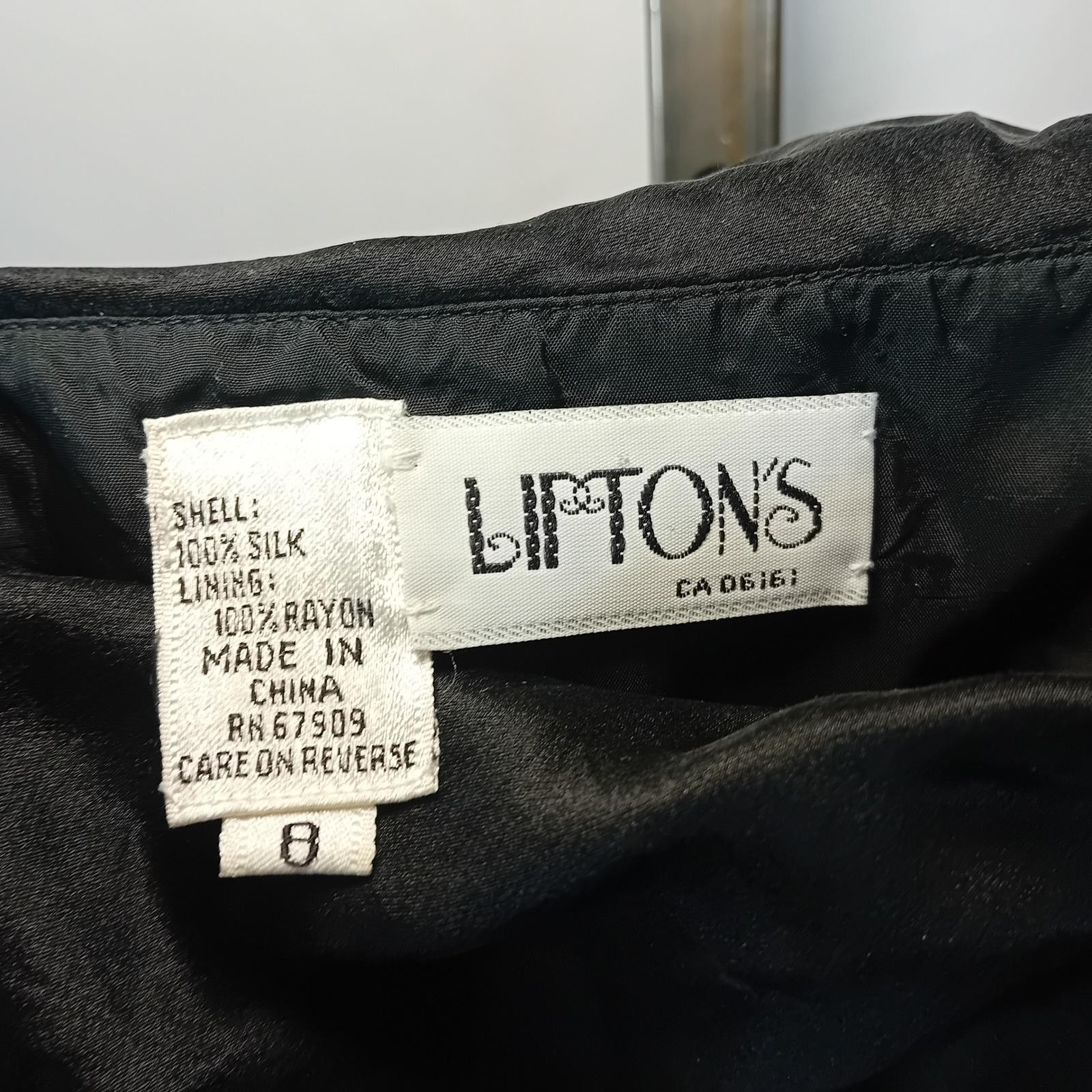 90s Vintage Y2K Lipton’s Ruched Silk Cami Top Cocktail Goth Club Festival 8 READ
