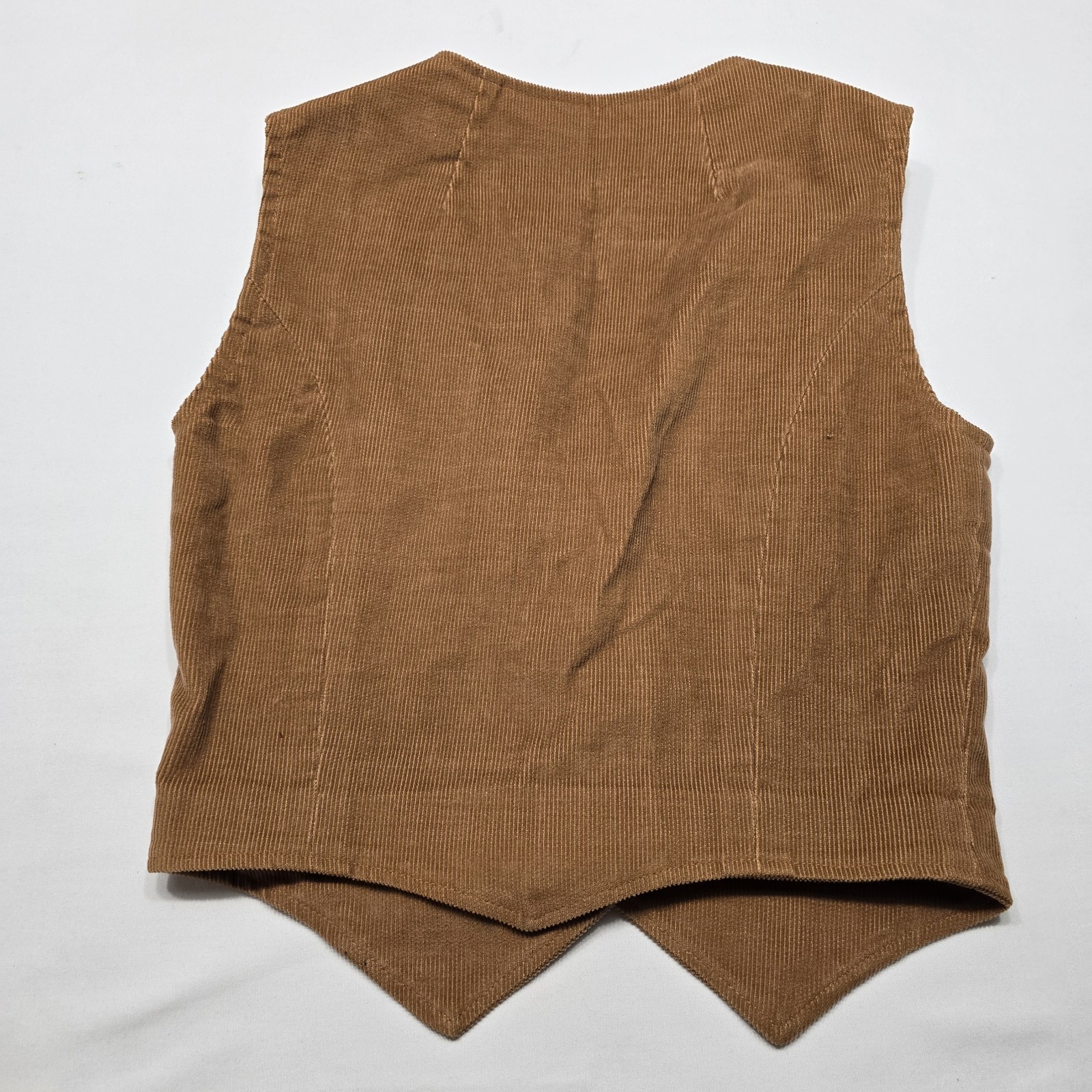 Vintage 60’s Courderoy Patchwork Vest & Midi Skirt Outfit Brown & Orange Boho