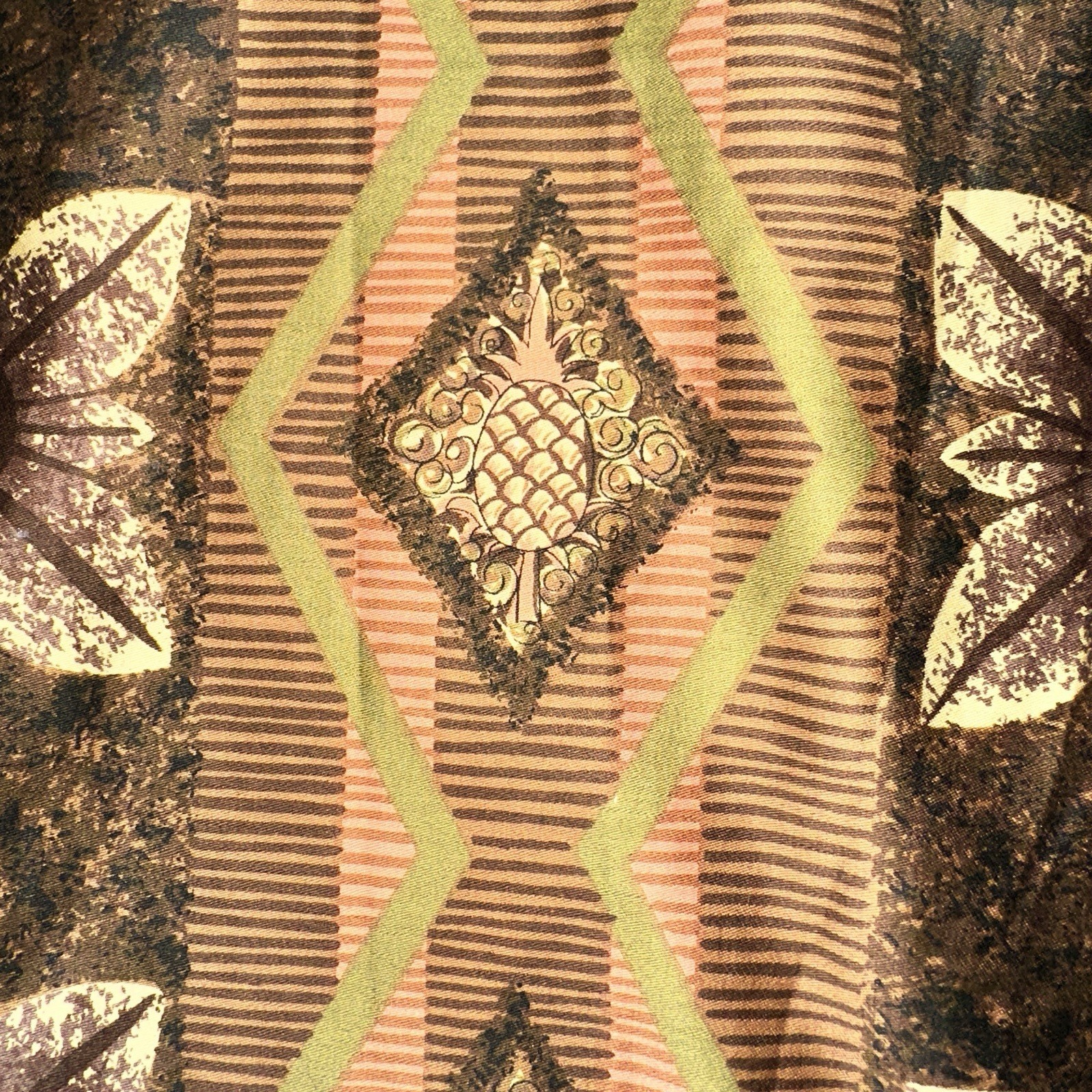 1940s Liberty House Waikiki ViBrake Hawaiian Dress Talon Zipper Tiki Barkcloth