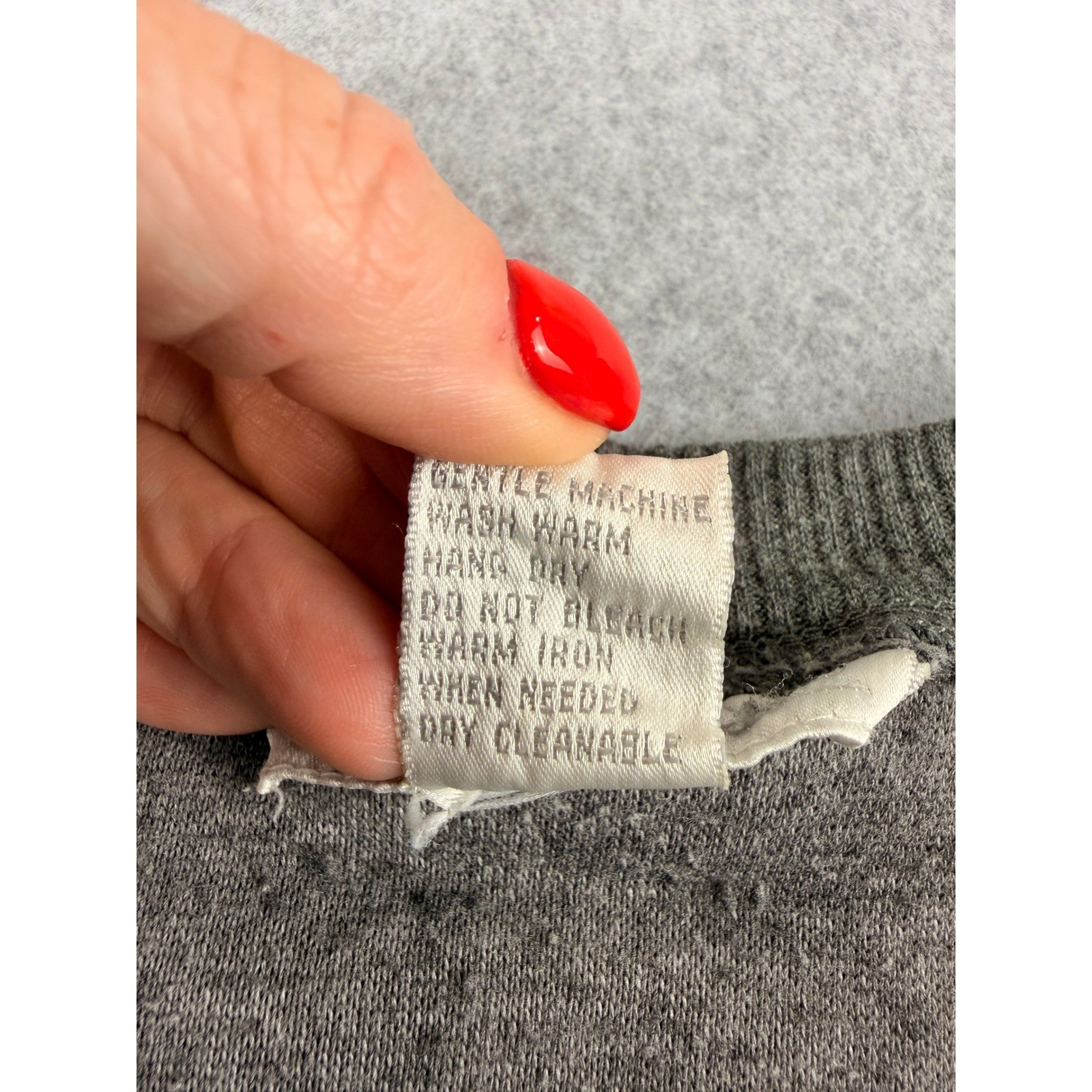 Vintage Paris Sport Club Henley Sweater Gray Raglan Long Sleeve Knit Top Small