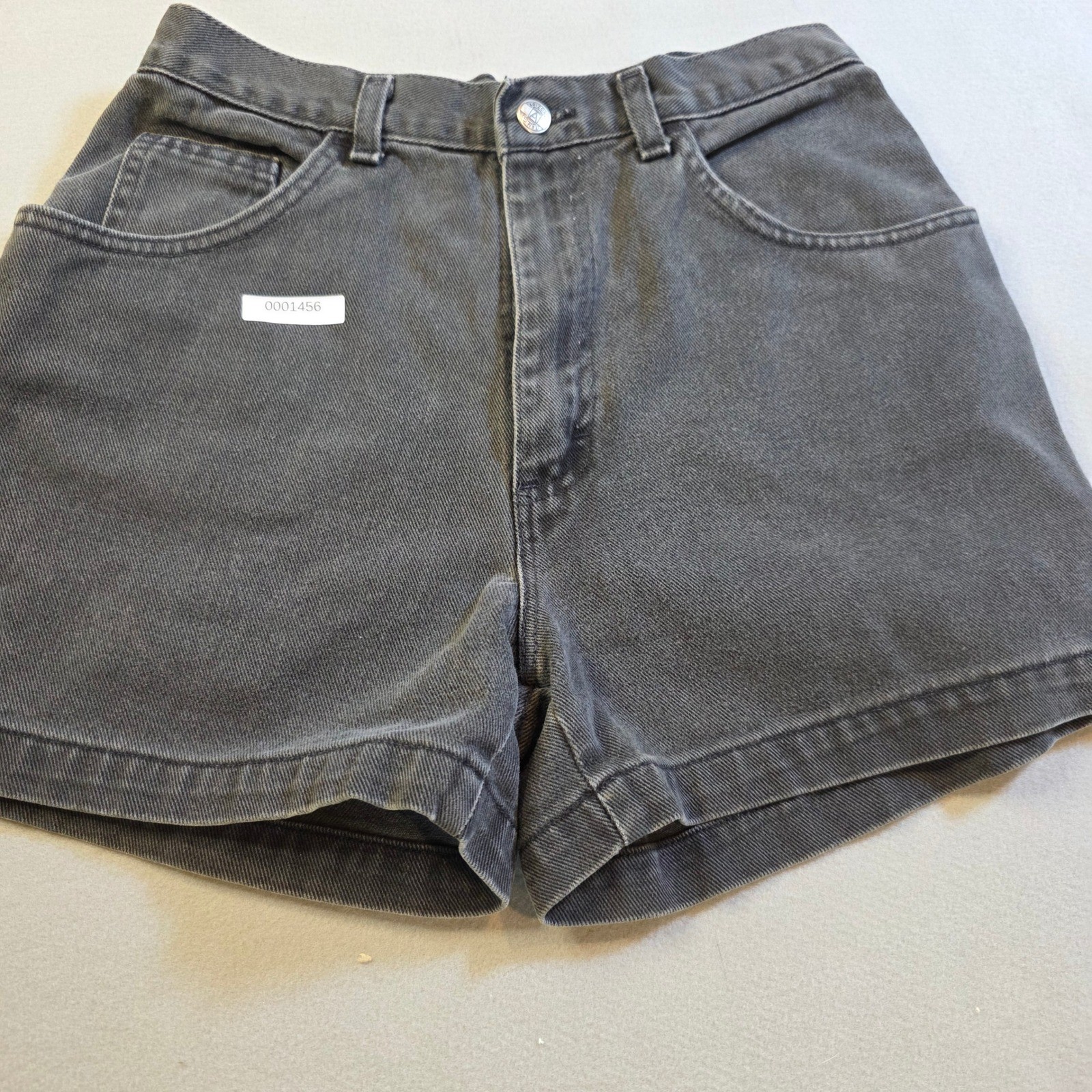 Vintage Arizona Jean Co Black Denim Shorts High Waisted Distressed Grunge 29