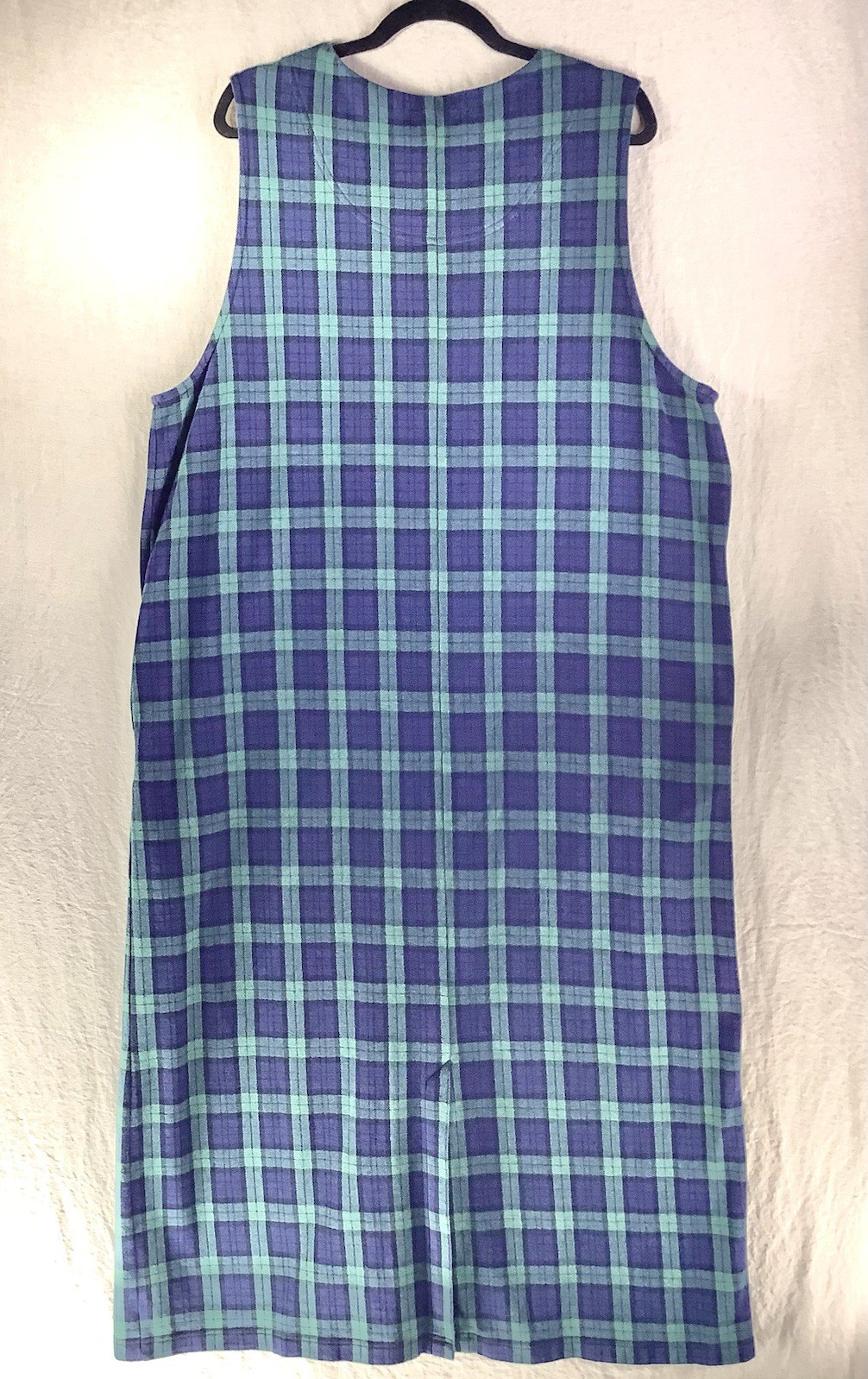 Vintage Bechamel Women’s XL Cotton Plaid Jumper Classic Preppy Retro Workwear