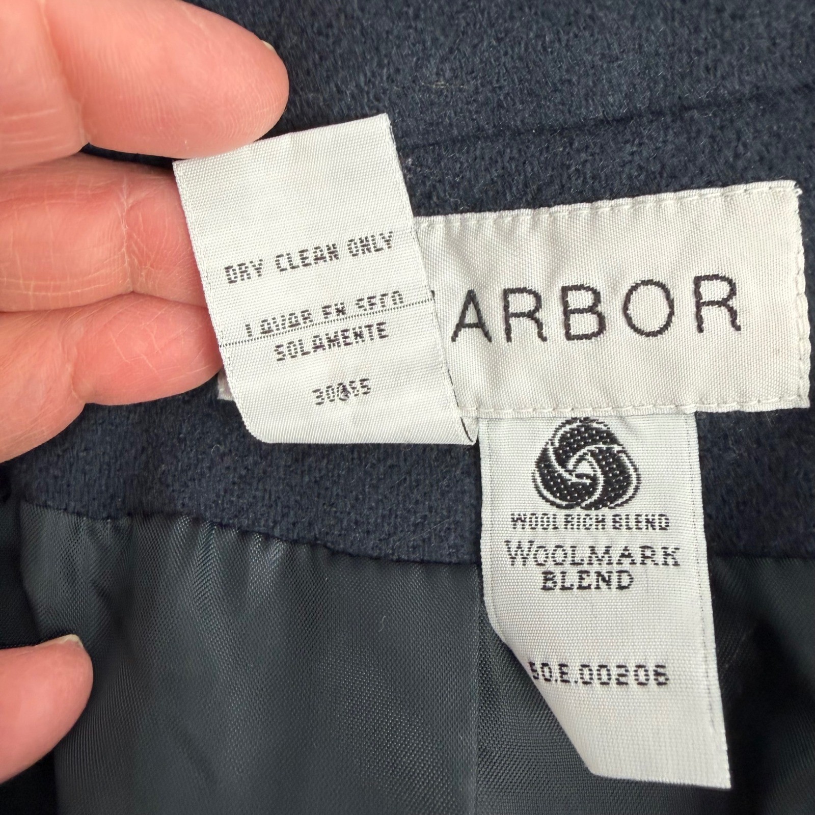 VTG Y2K Officecore Wool Blend Blazer Lot 2 Gray Navy Tailored Jackets 16