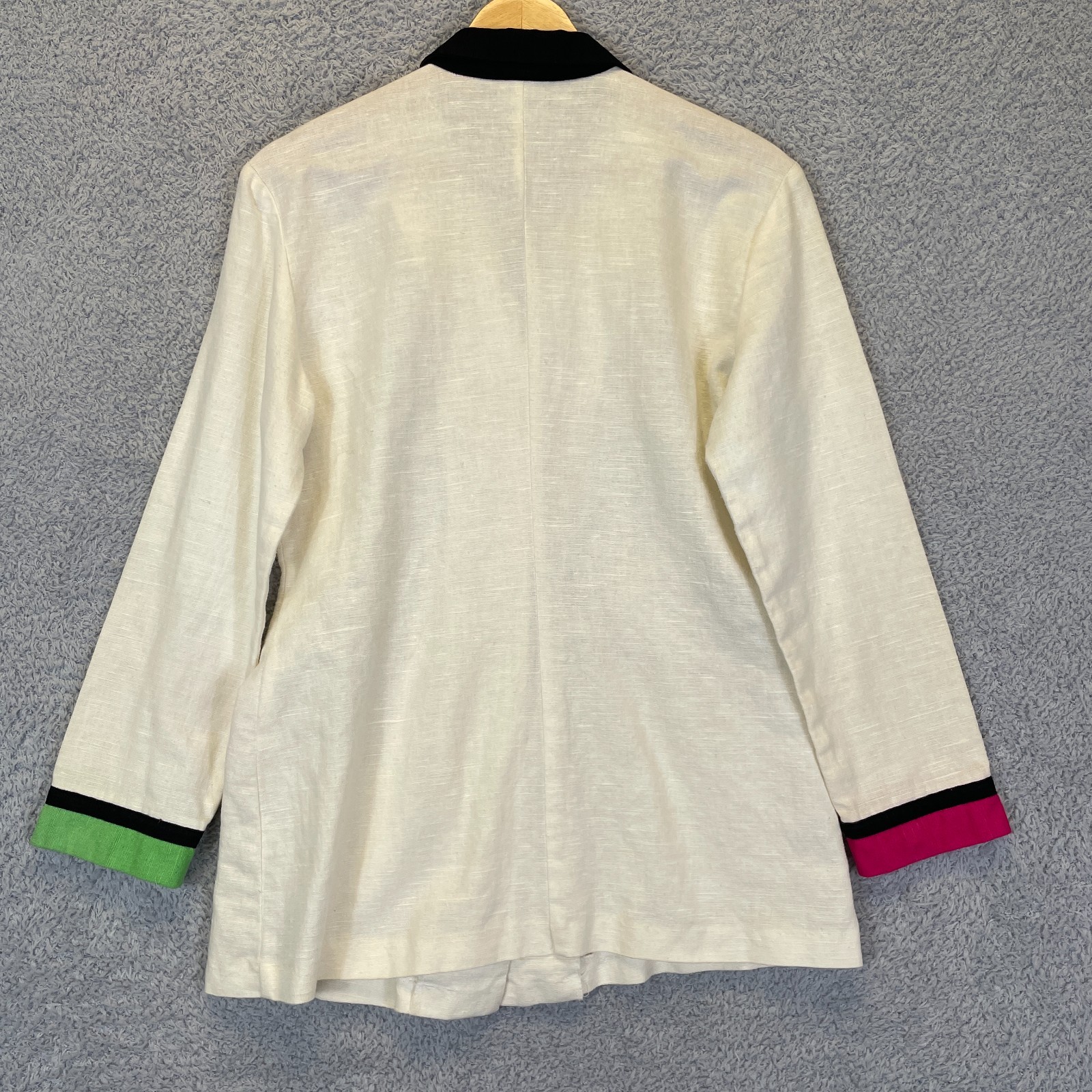 Vintage 80s Explosion Abstract Geometric Memphis Milano Art Blazer Size Medium