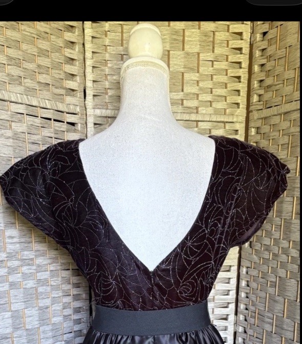 Vintage 60’s FILIGREE Black Silver Rockabilly Country Singer Dress Costume SZ 6