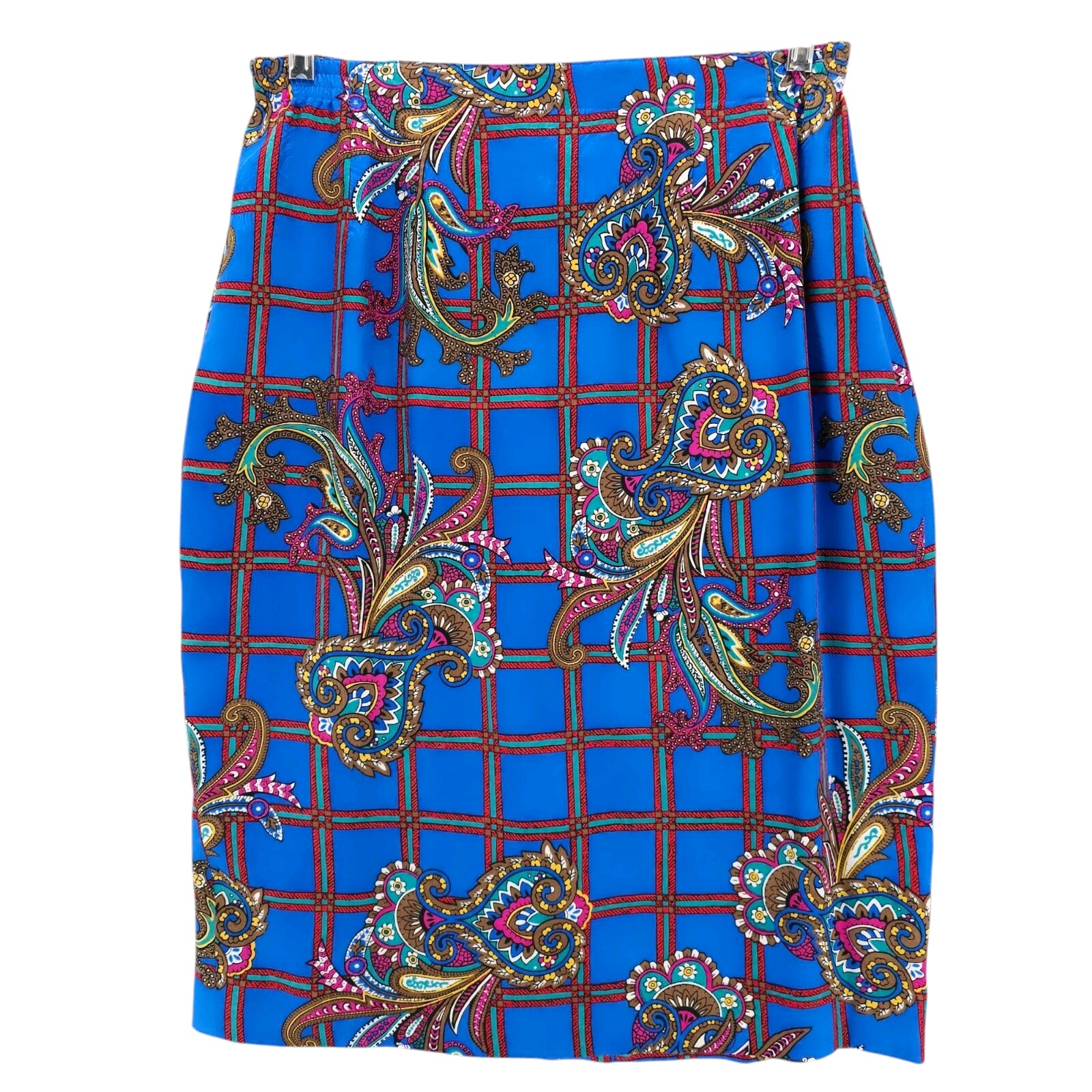 Vintage ANNE CRIMMINS for Umi Collections 2-Piece Skirt Set 100% Silk Sz 14