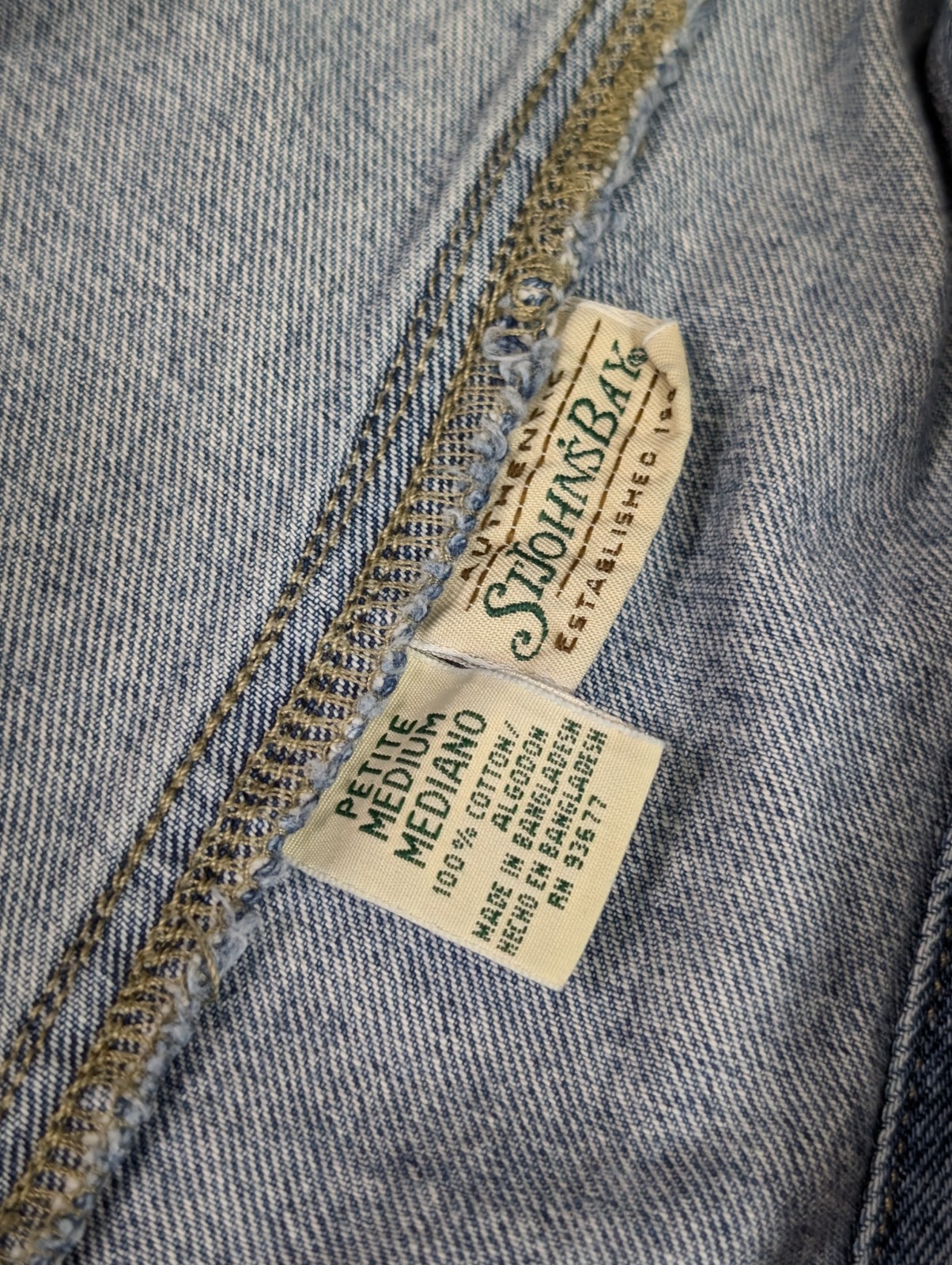 Vintage St. John’s Bay Overalls Y2k 90’s Petite Medium All Cotton Bibs Women’s M
