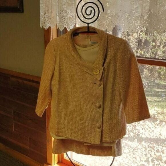 Designers Originals Vintage 60’s Lined 3 pc Matching Unique Sz. M Skirt Set