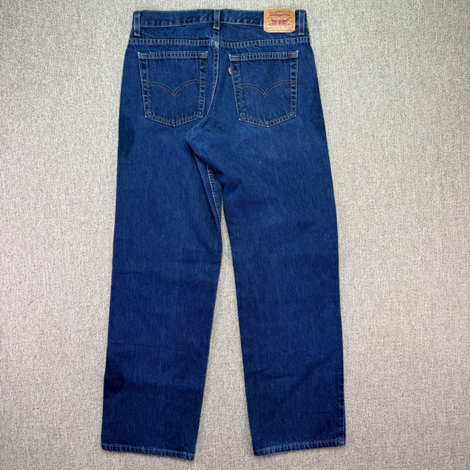 Vintage Levis 577 Jeans Womens 12 L Blue Loose Fit Lower Rise Made in USA