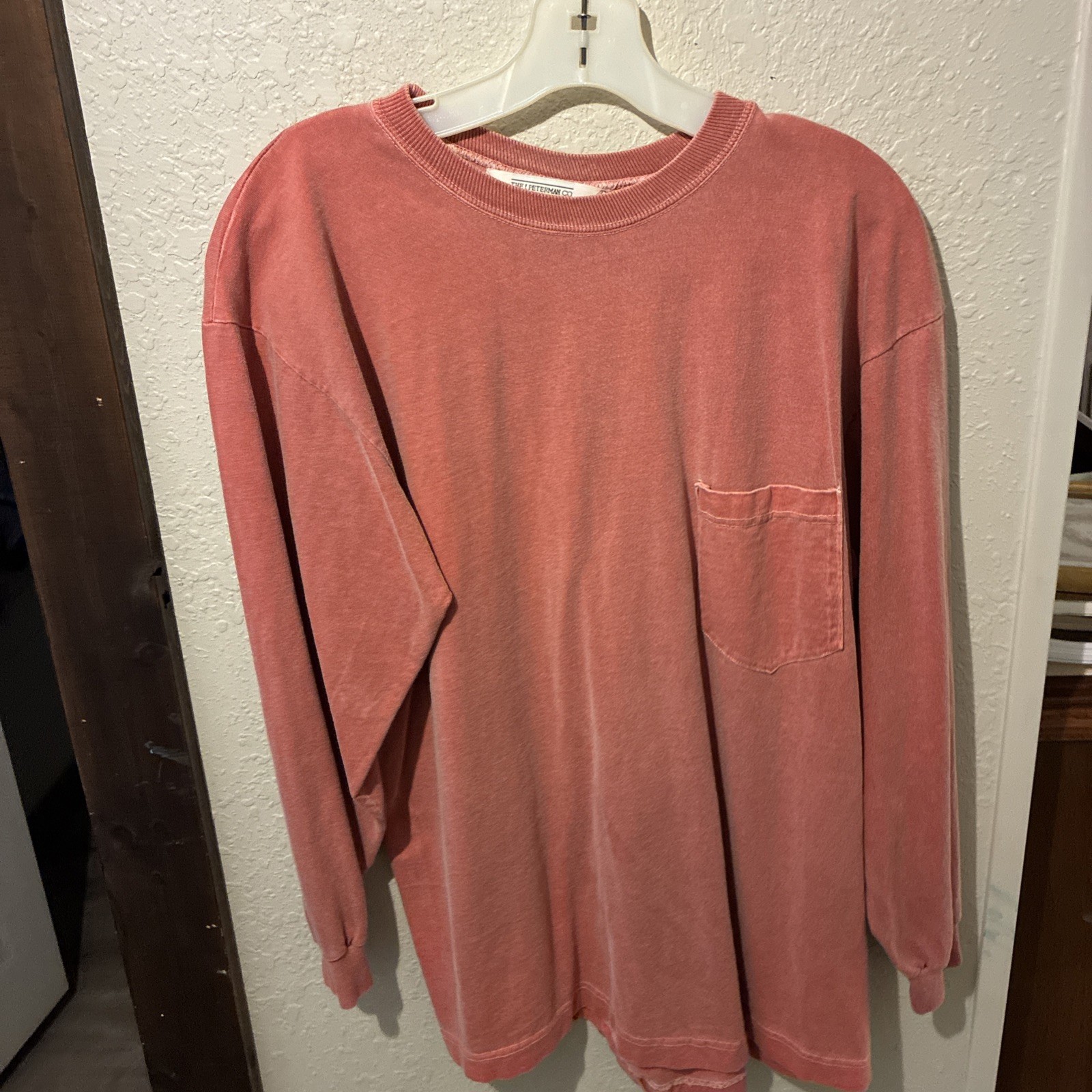 Vtg the j peterman company womens shirt large pullover pink long sleeve