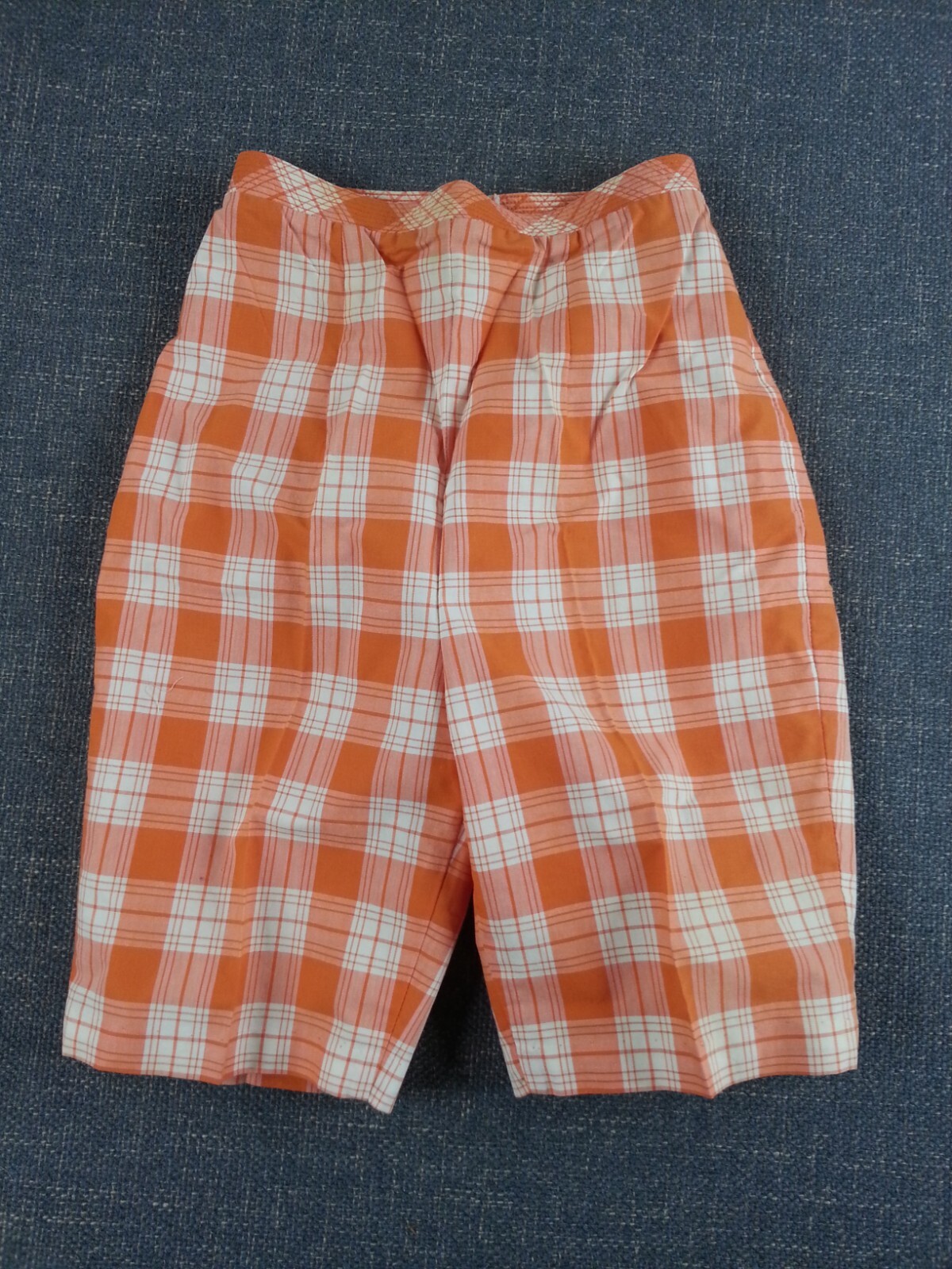 Vtg Retro 1980’s Paddle And Saddle Mini Shorts Creamsicle