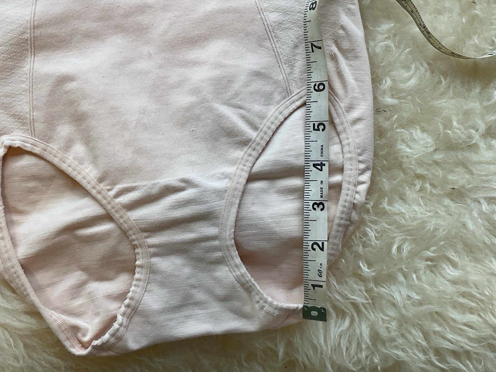 Vintage 80’s barely There Beige Lingerie panties Girdle M Nylon Spandex