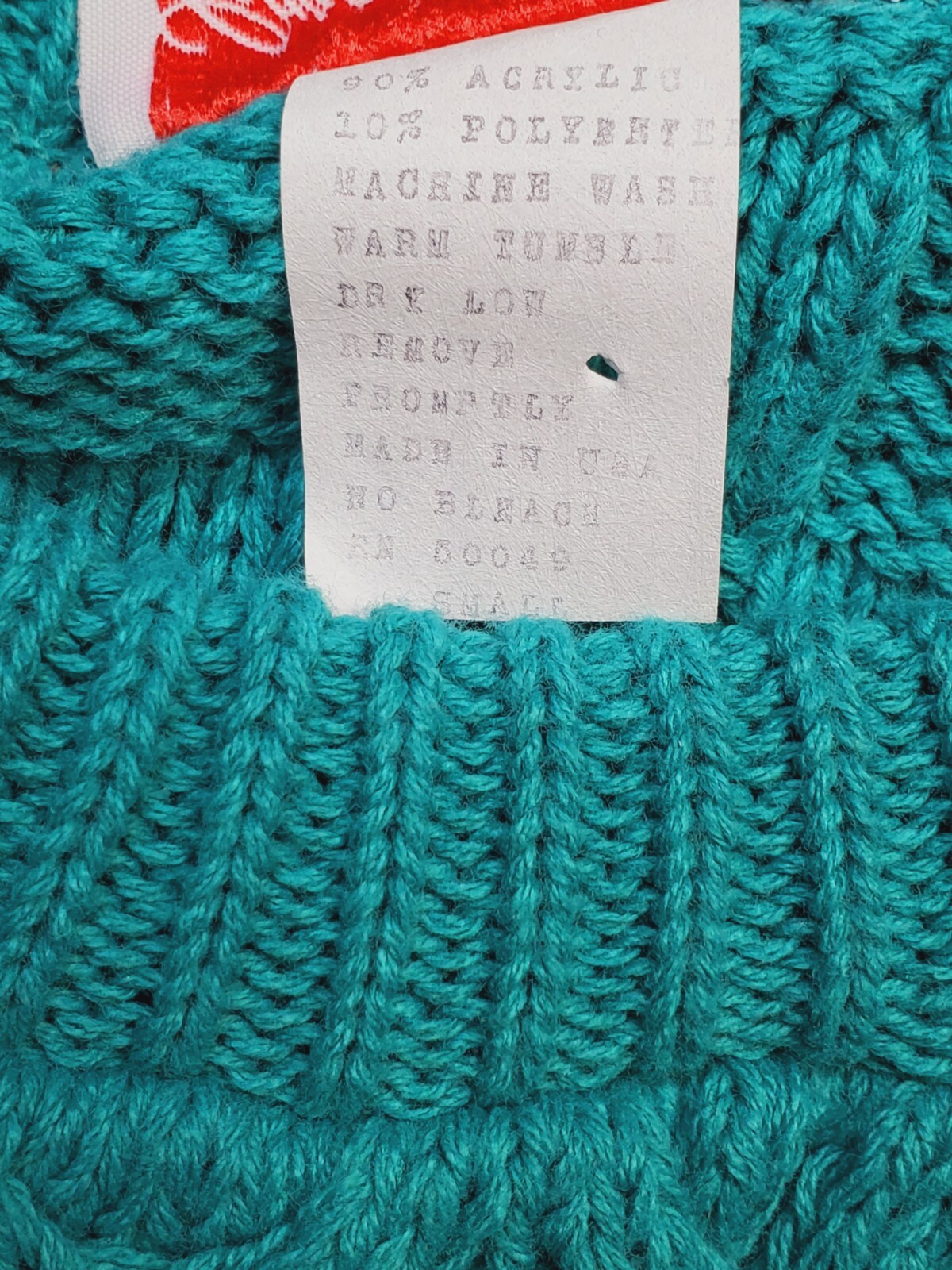 Vintage 90’s Carriage Court Teal/green Cable Knit Sweater Womens small Classic