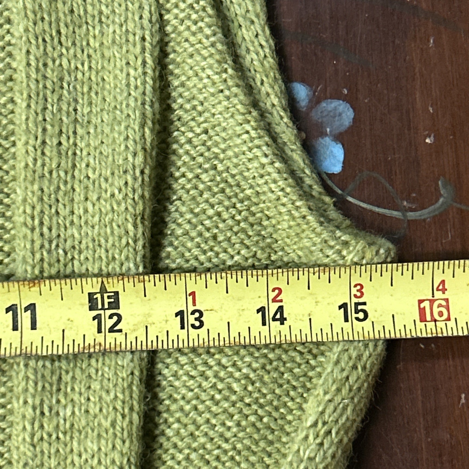 Vintage Munsingwear Sweater Vest Belted , Green, Wool/poly Blend Sz 16