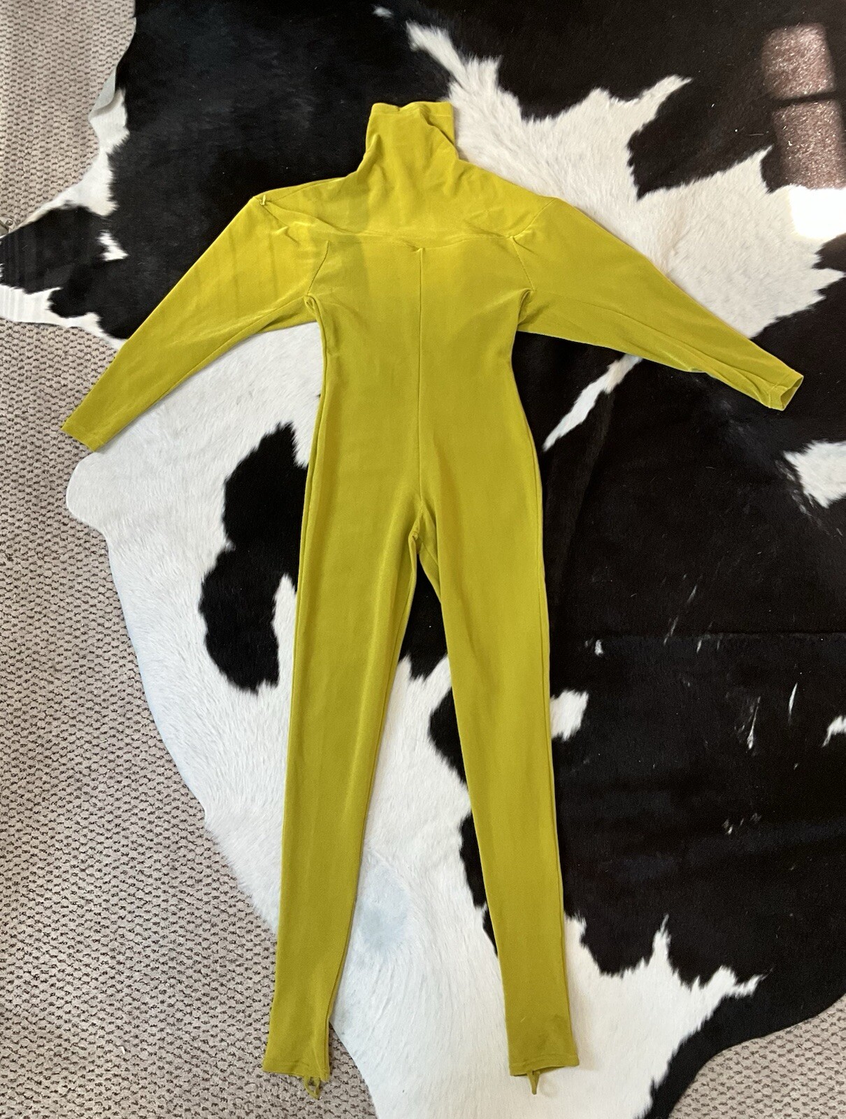 Vintage 1980’s Issey Miyake Convertible Chartreuse Catsuit Unitard