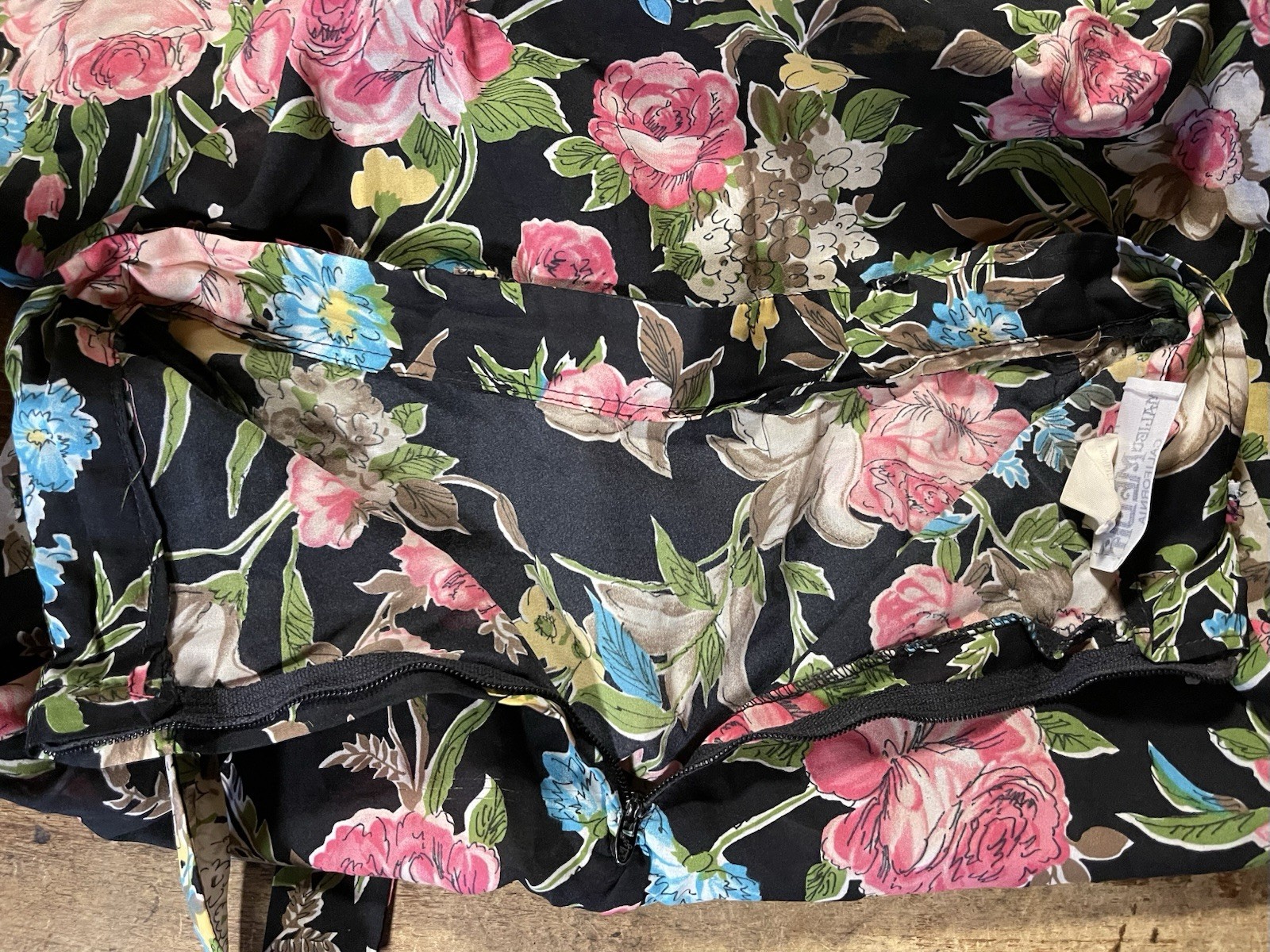 Vintage TERE TEREBA FOR MALIBU MEDIA CALIFORNIA ALine Floral Skirt, 7/8
