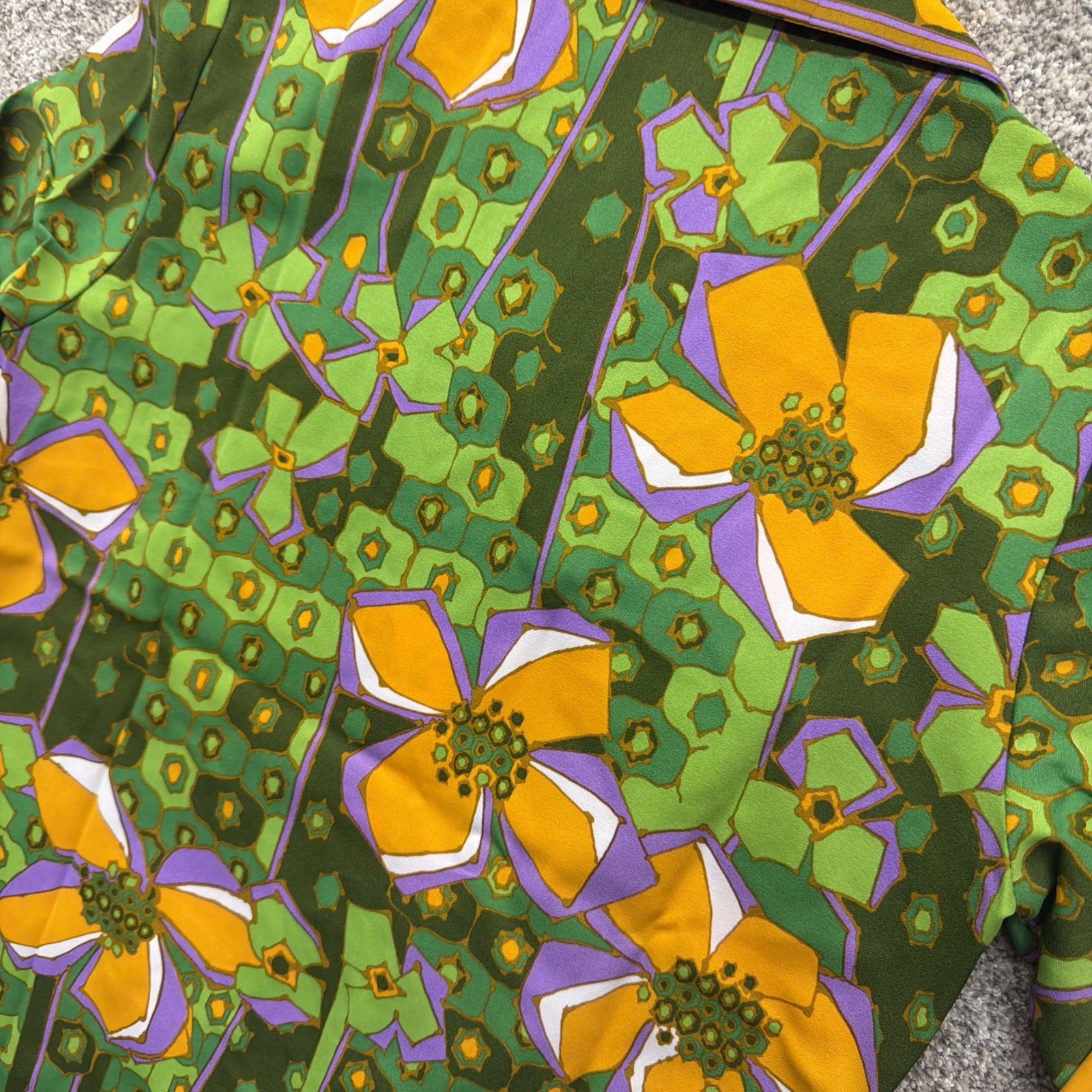 Vintage Alex Coleman California Blouse 60s 70s Mod Festival Size Medium