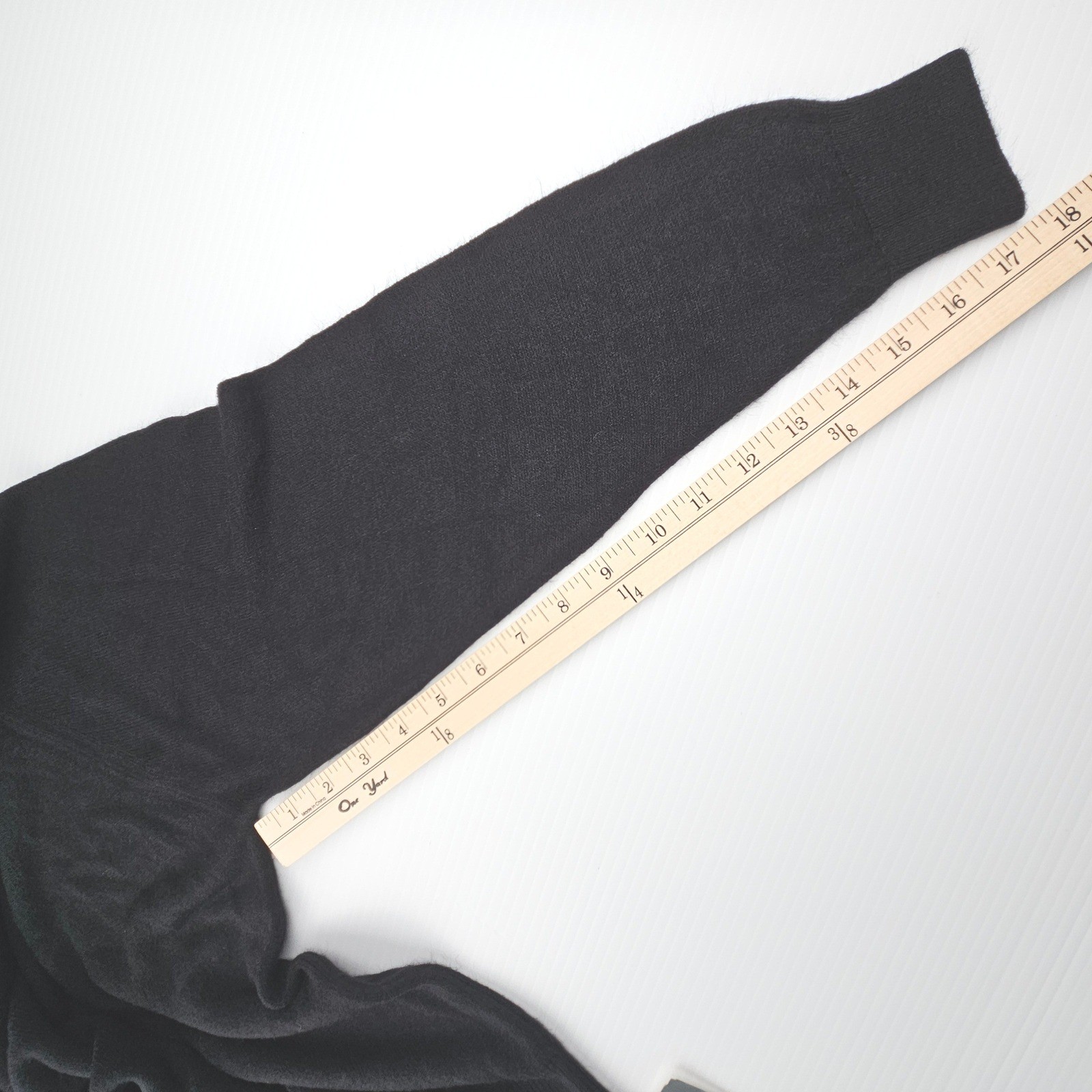Vintage Designers Originals Black Mock Neck Sweater Luxelon Zip Back Large NWT