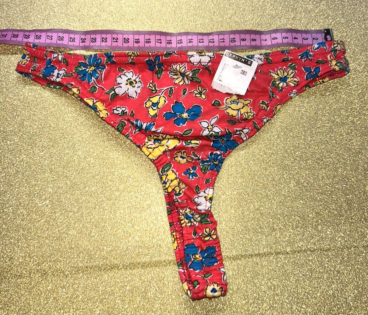 Joe Boxer LOOK String Bikini Panties Sz 7 Second Skin Cotton