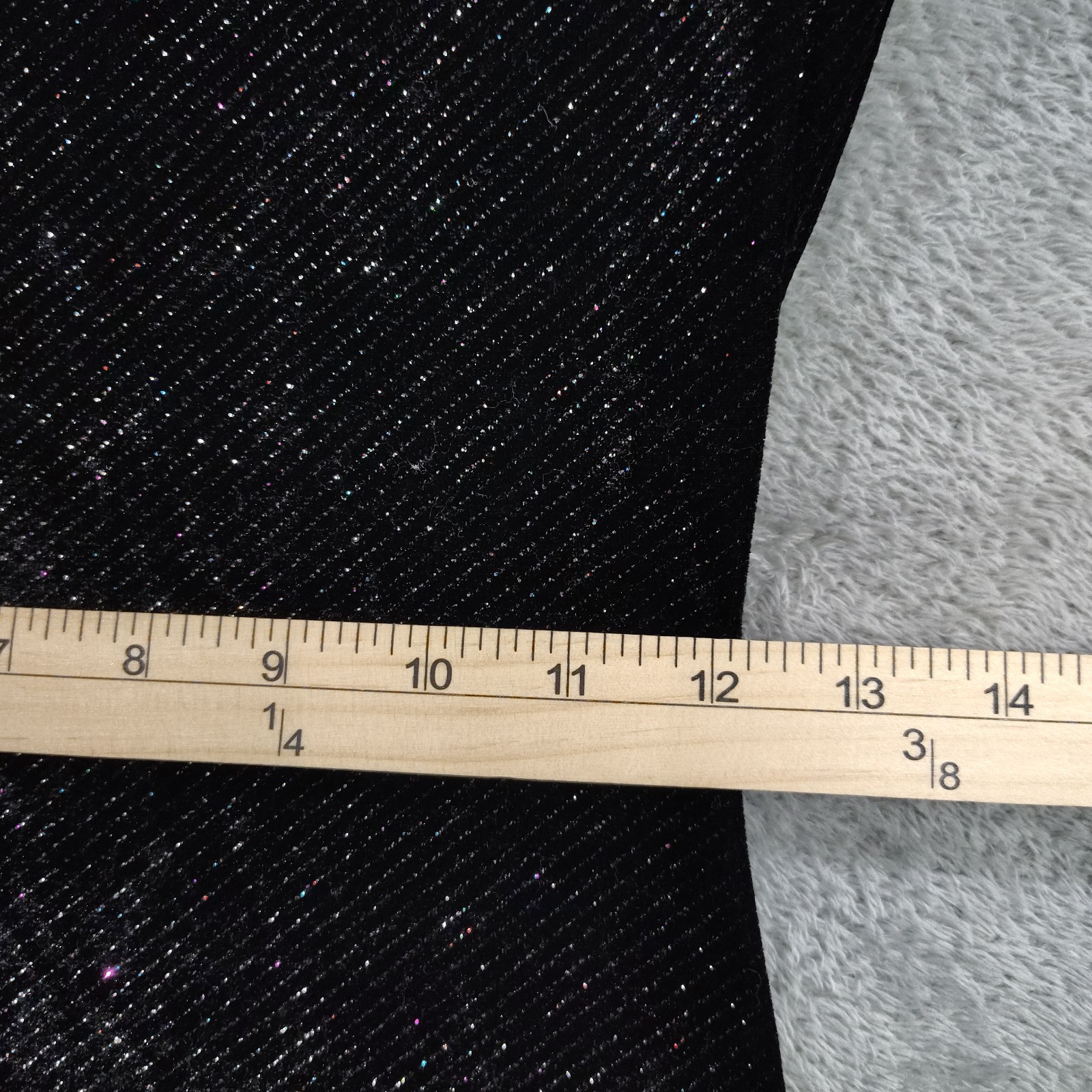 Vintage 90s Dress 3/4 Asymmetric Y2K Black Glitter Velvet Grunge Whimsigoth Mini