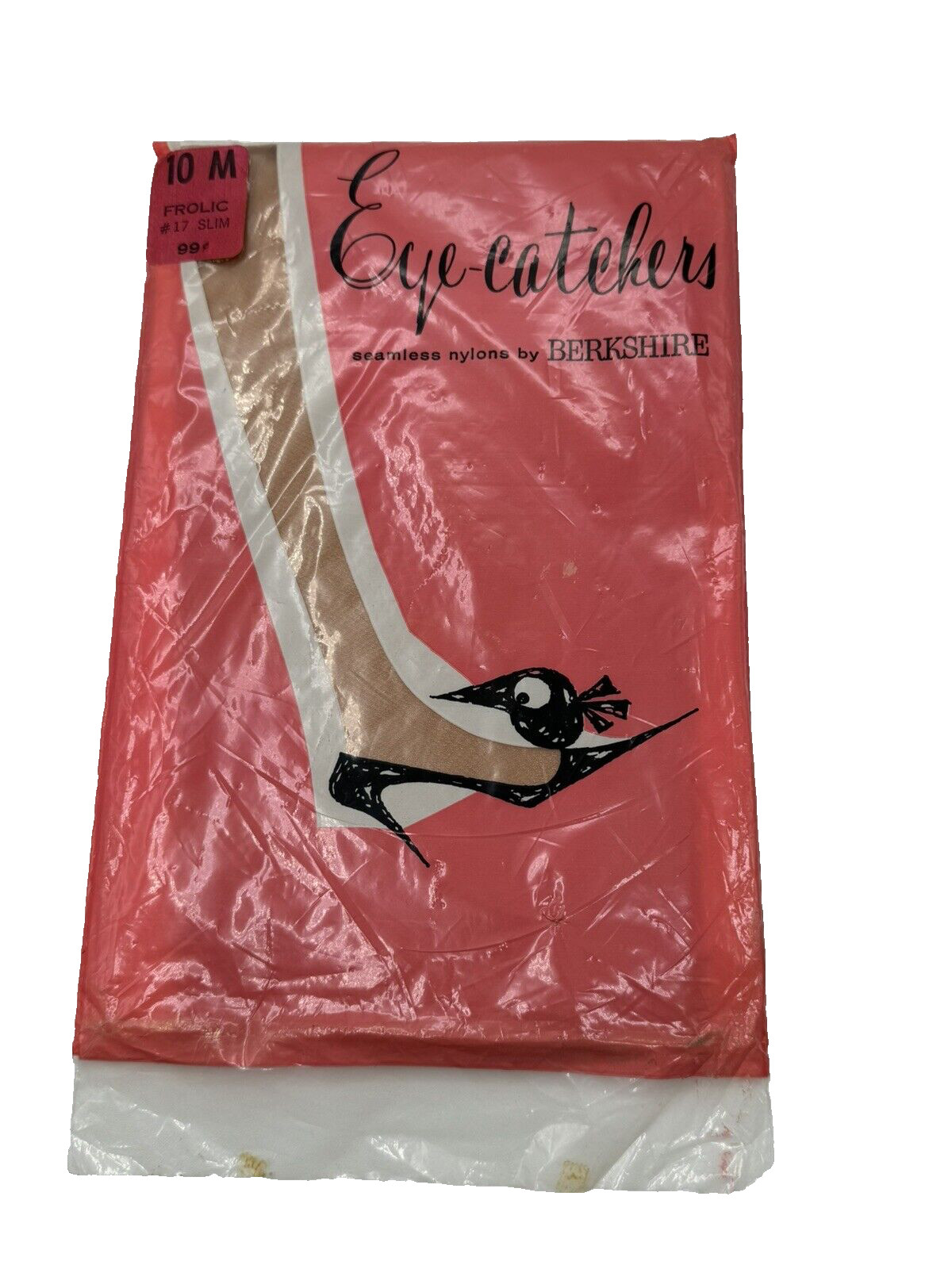 Eye Catchers Berkshire Nylons Size 10 M FROLIC #17 SLIM For Slender Legs